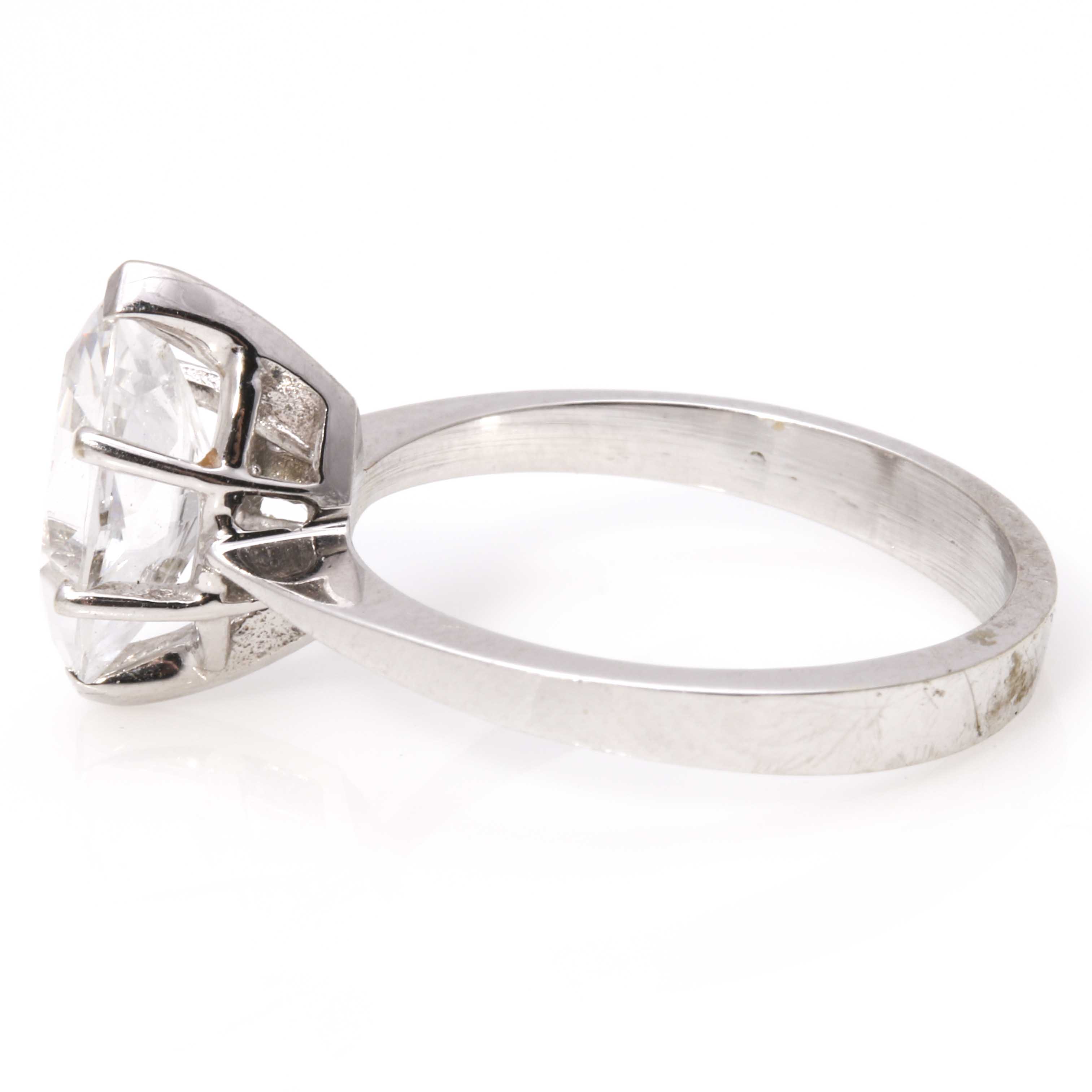 14K White Gold YAG Ring