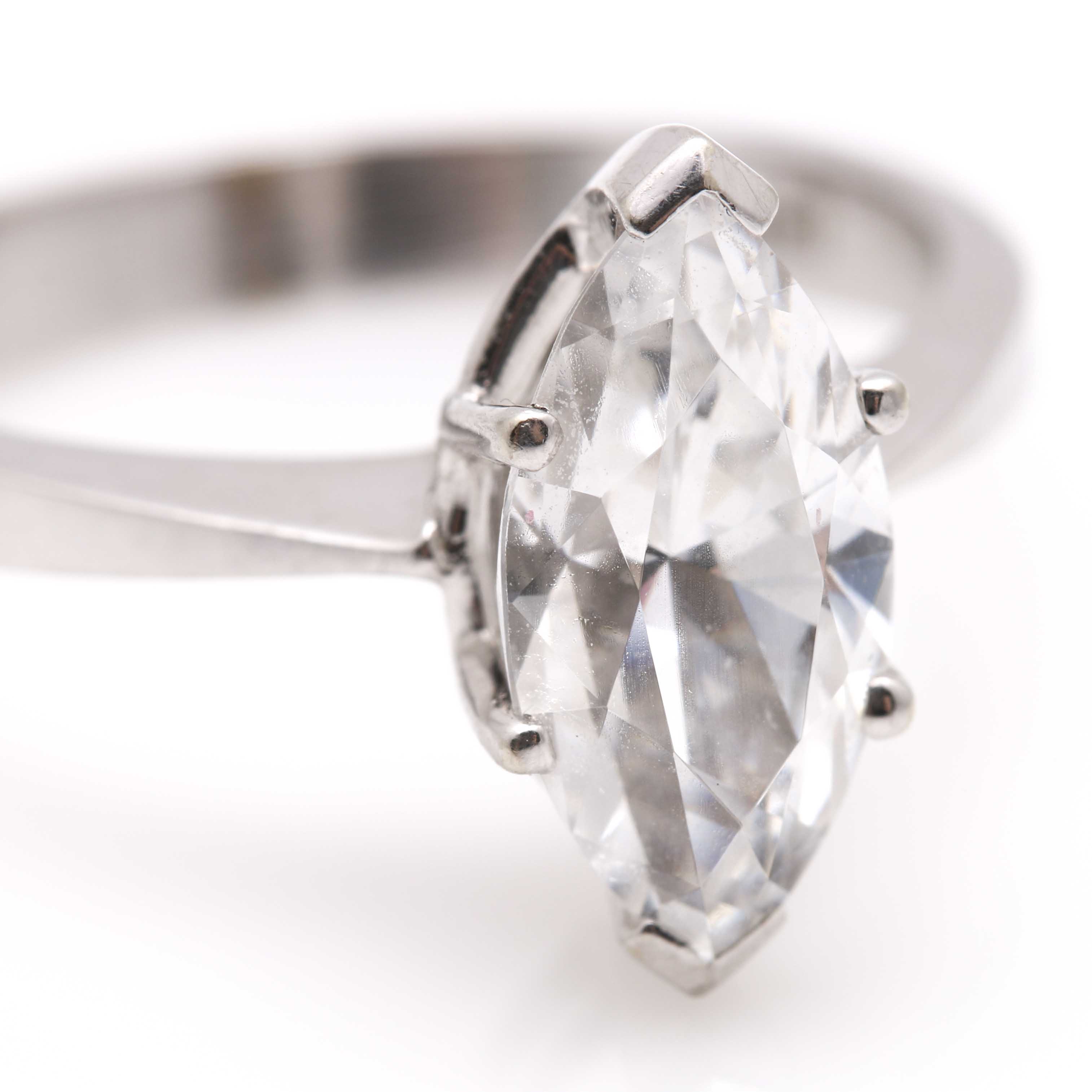 14K White Gold YAG Ring