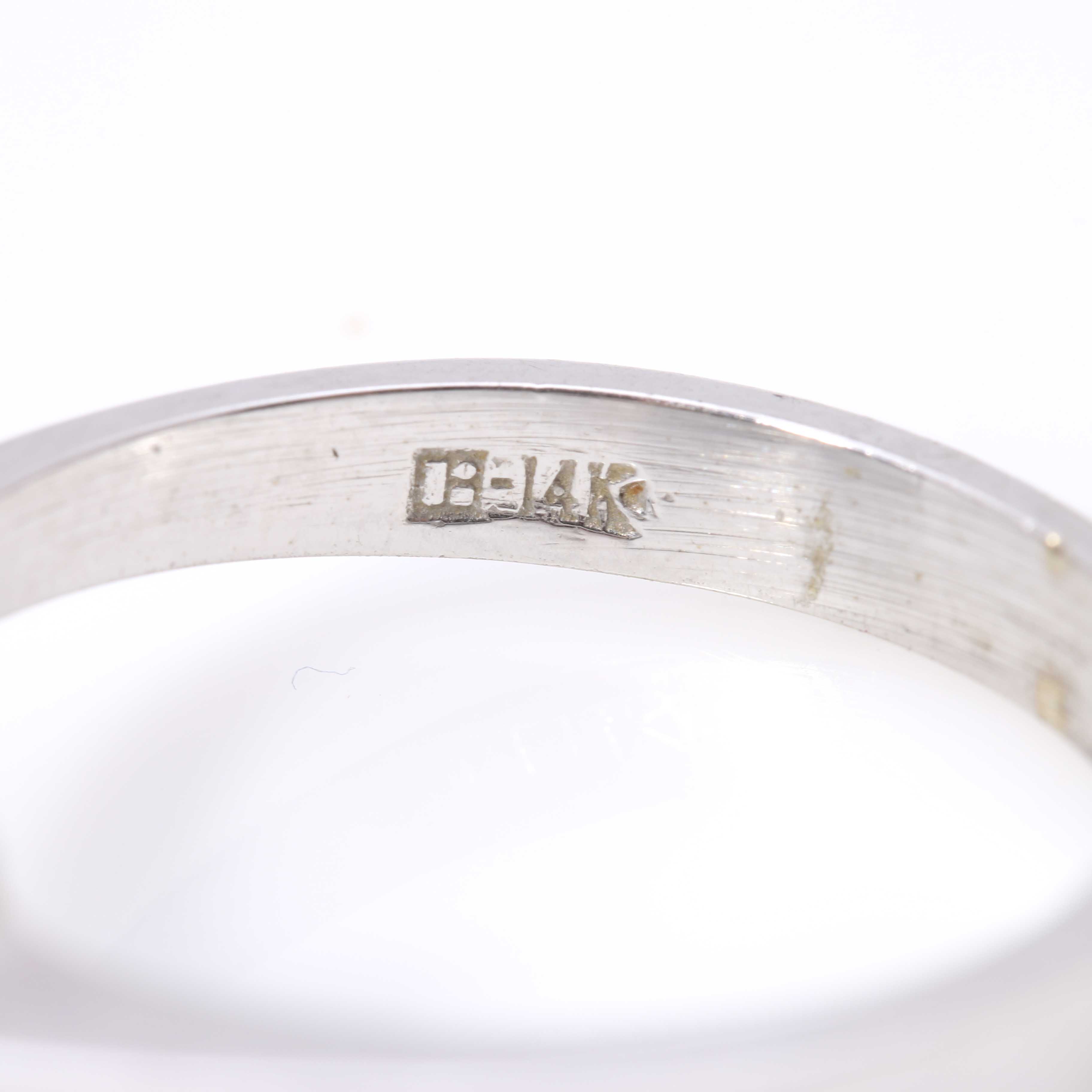 14K White Gold YAG Ring