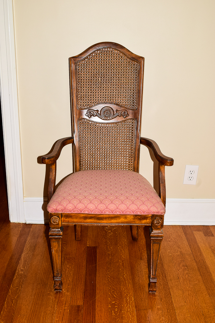 Vintage French Provincial Style Cane Back Chairs