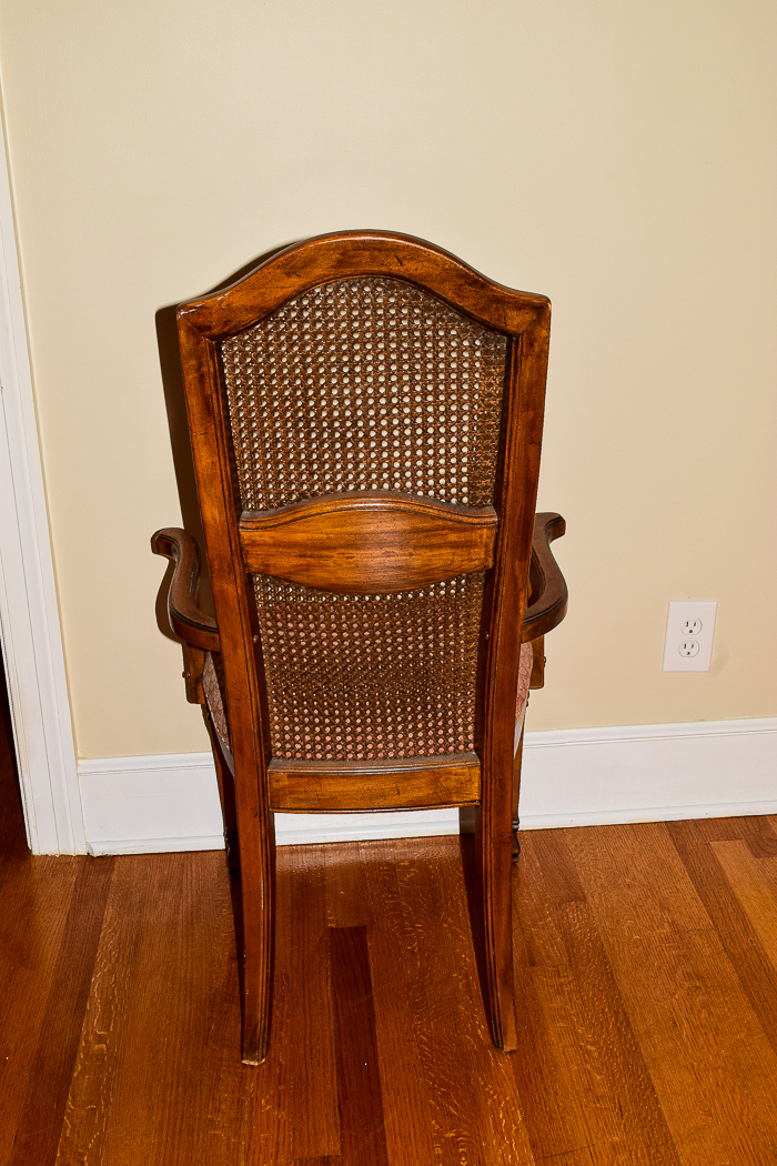 Vintage French Provincial Style Cane Back Chairs
