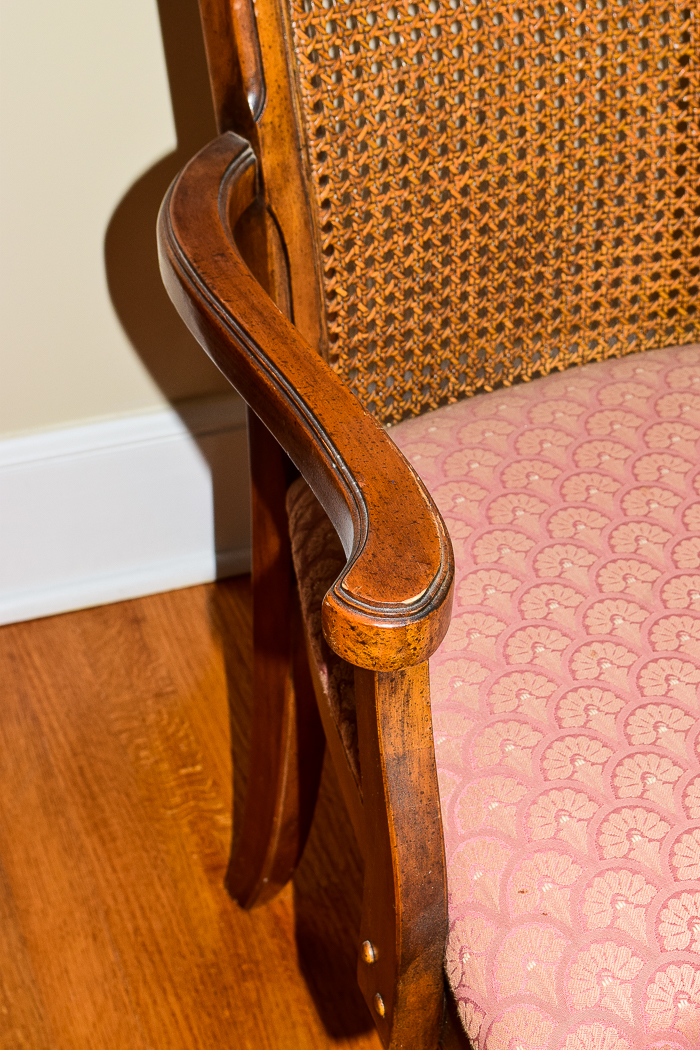 Vintage French Provincial Style Cane Back Chairs