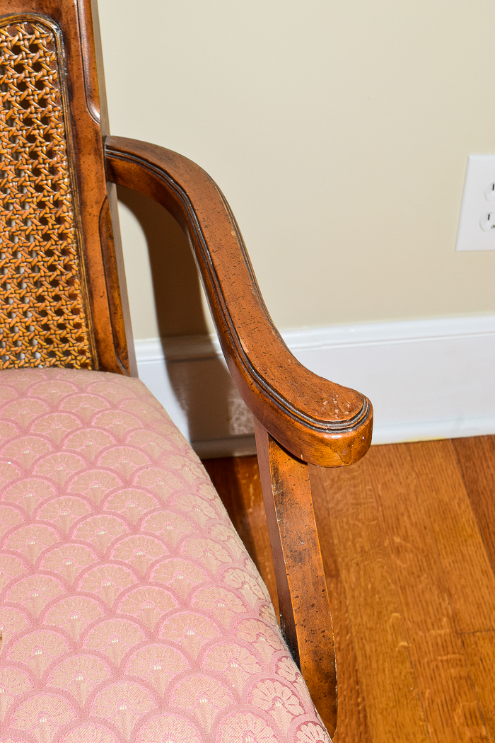 Vintage French Provincial Style Cane Back Chairs