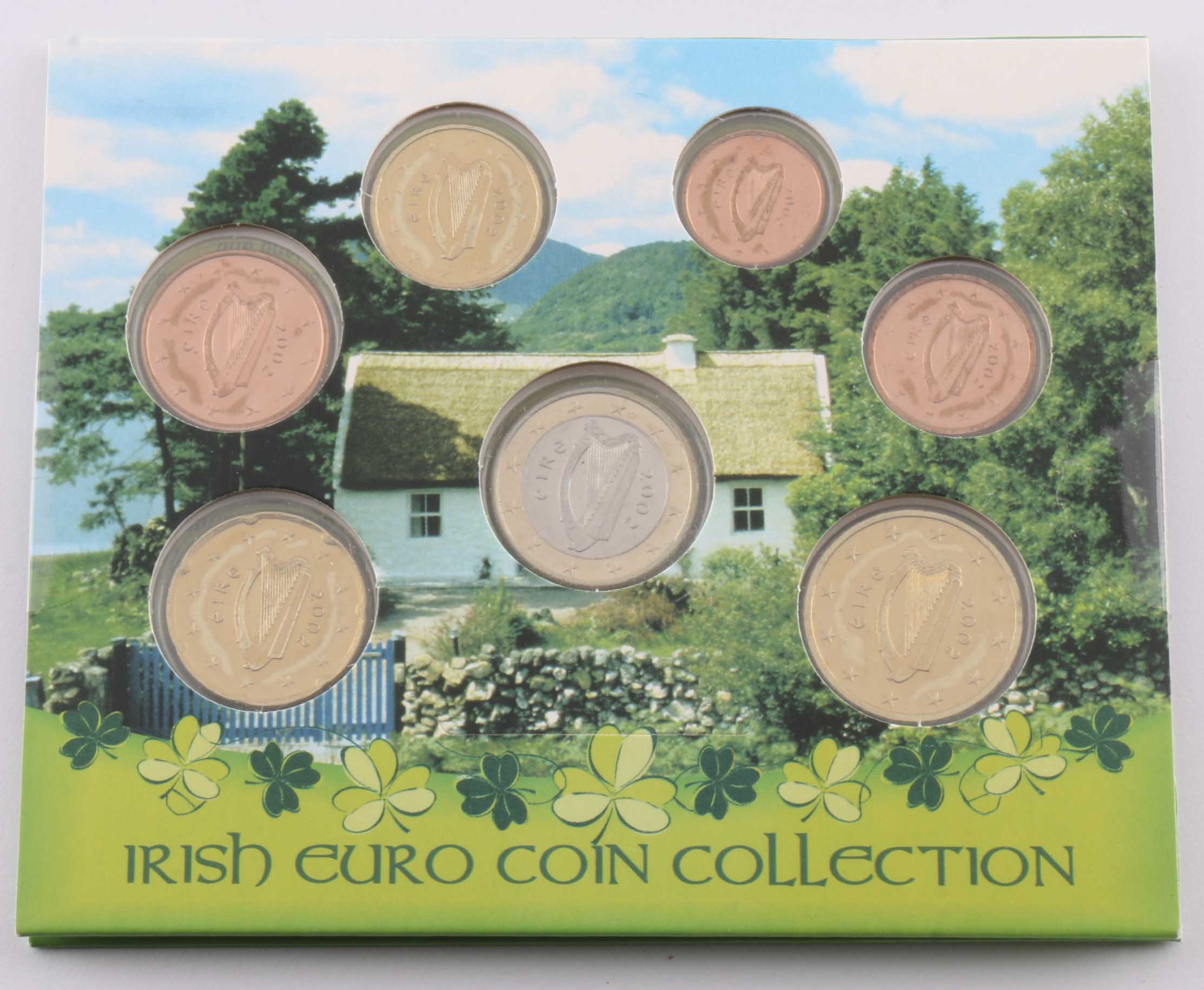 Three Irish Euro Coin Sets