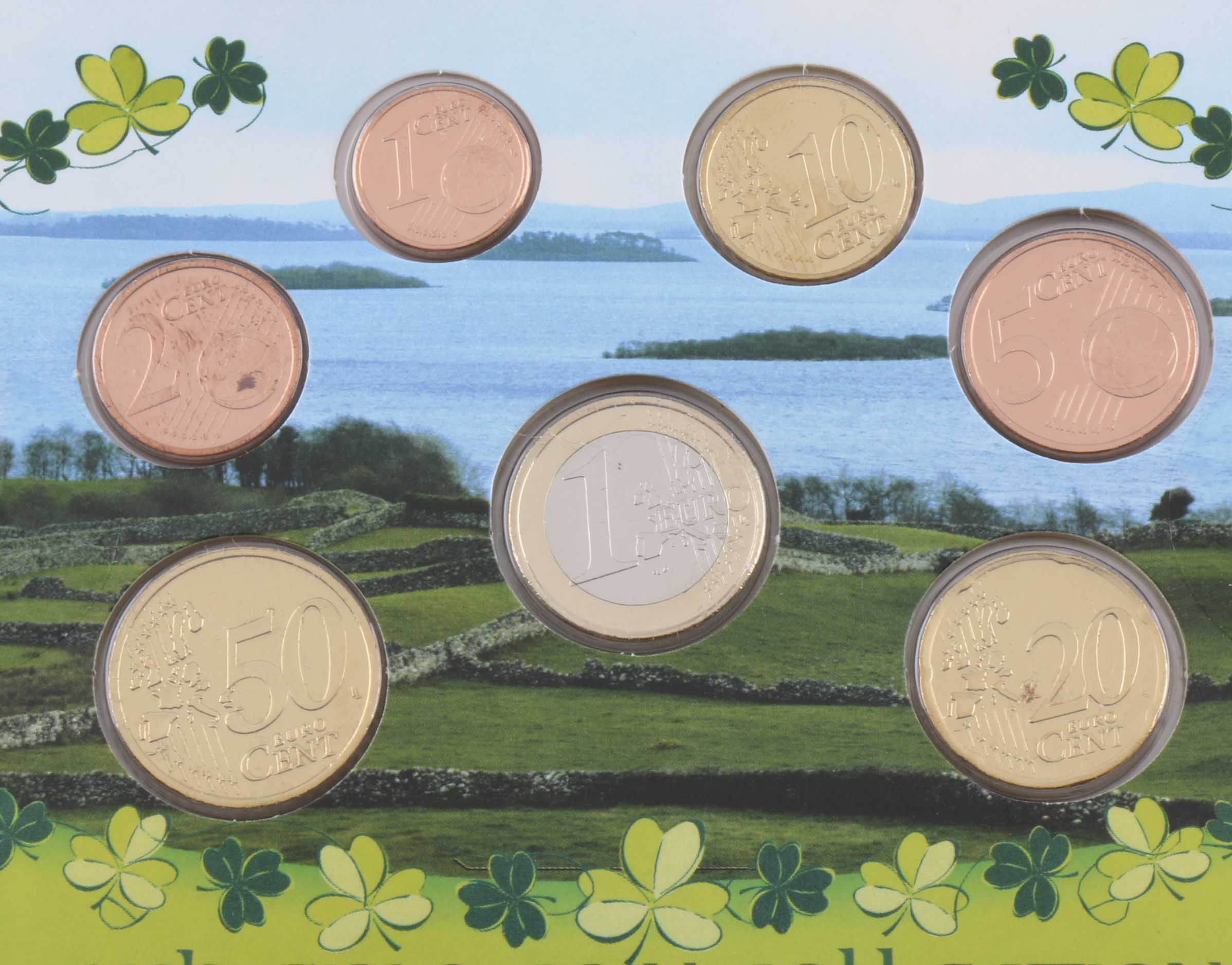 Three Irish Euro Coin Sets
