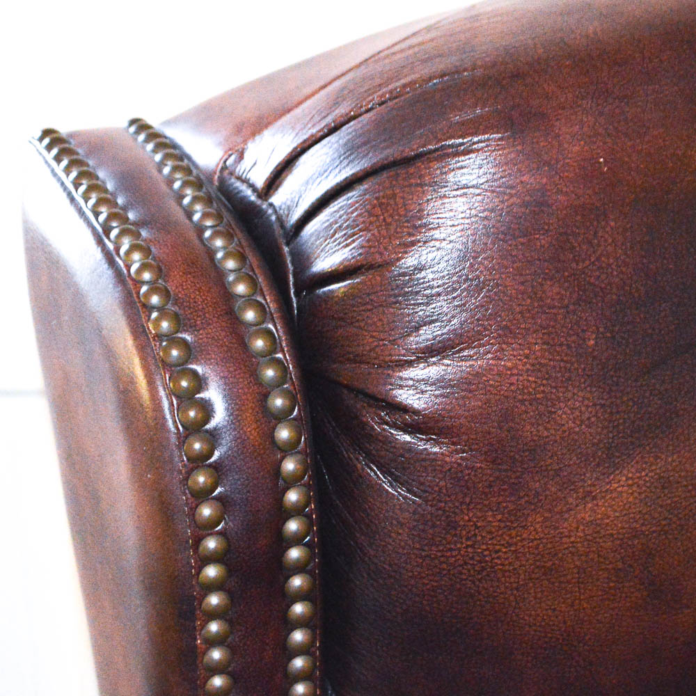 Executive Leather Wingback Office Chair