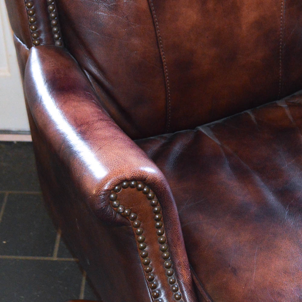 Executive Leather Wingback Office Chair