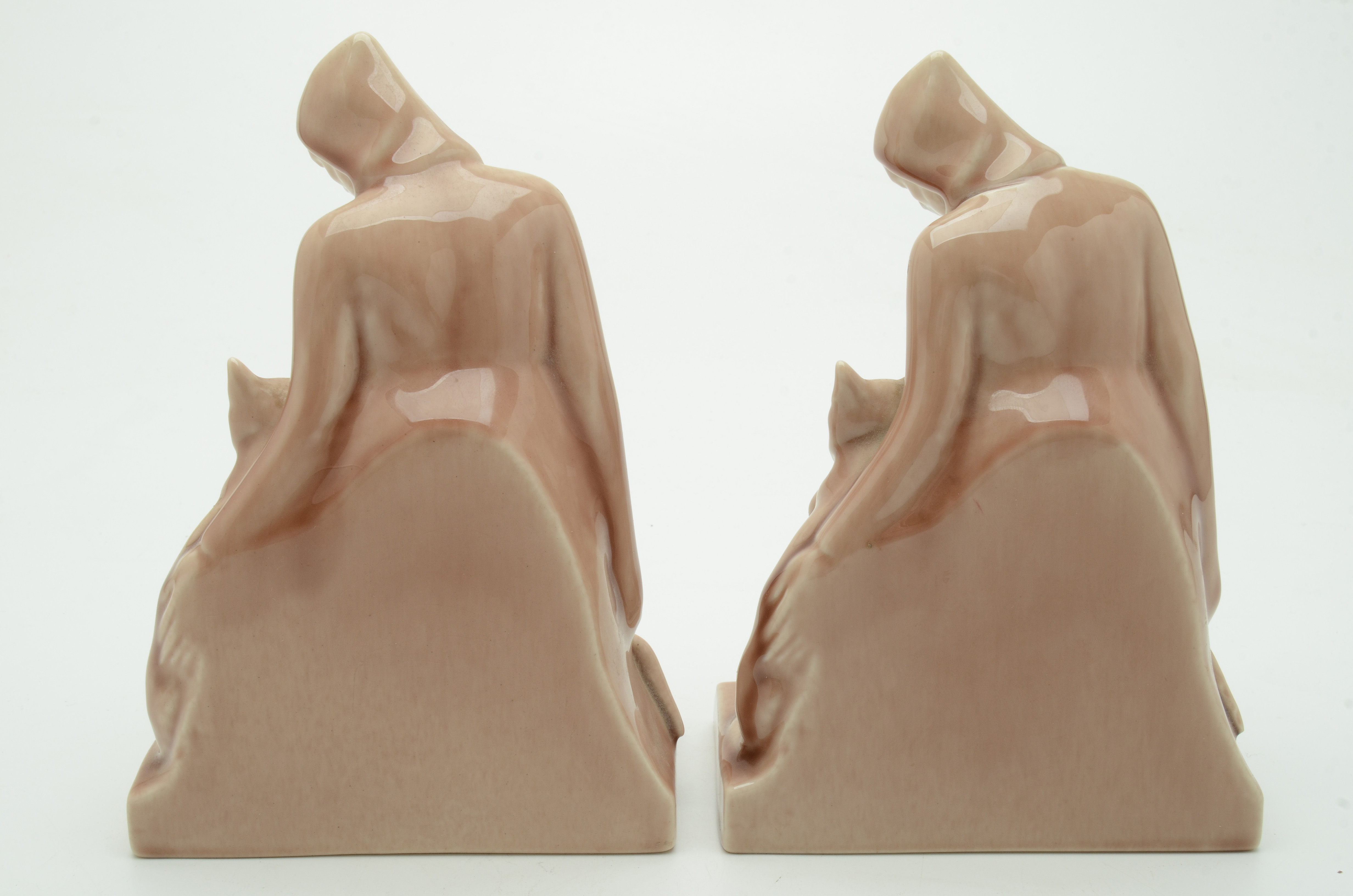 Rookwood Pottery St. Francis Bookends, 1959