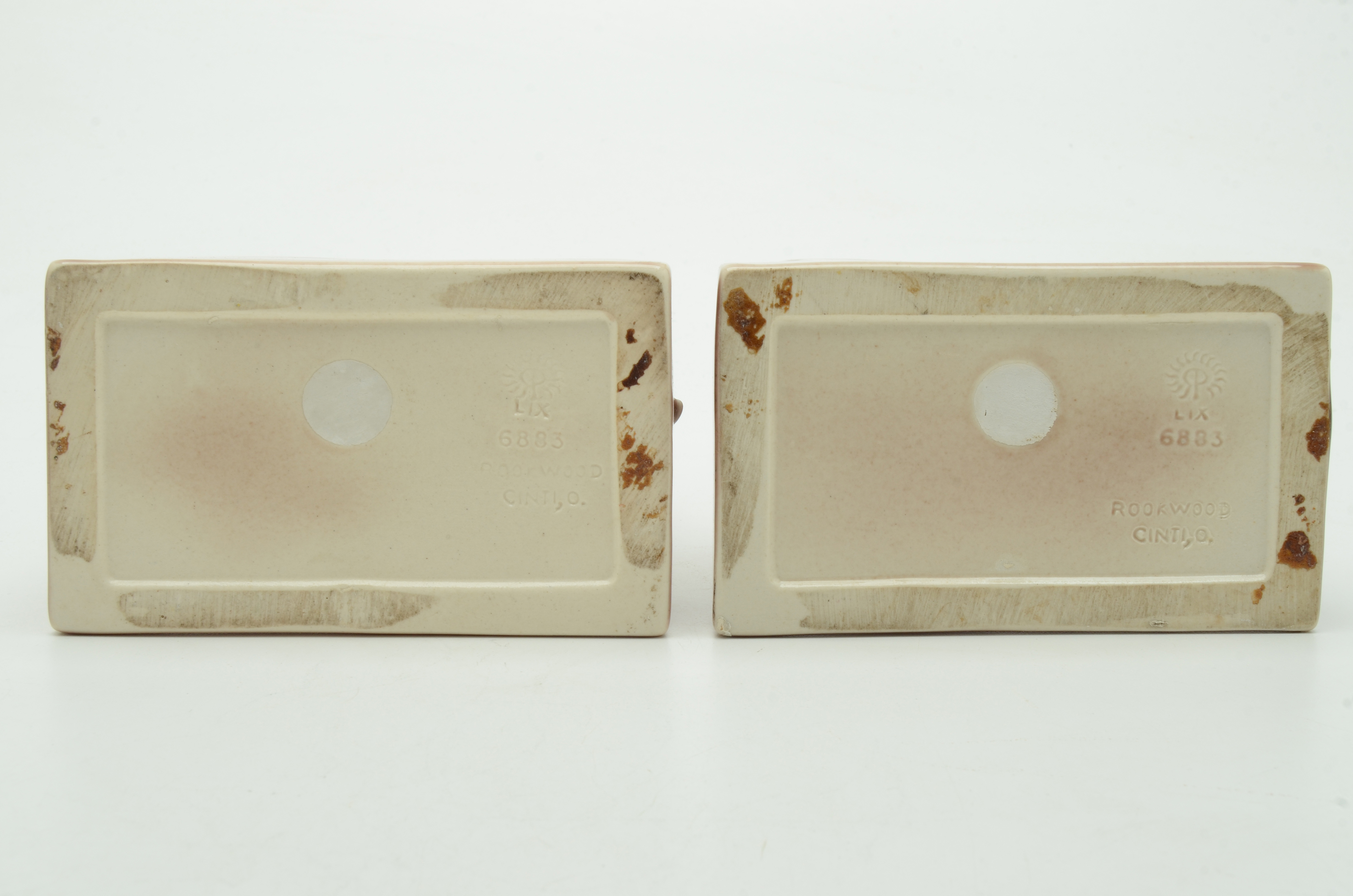 Rookwood Pottery St. Francis Bookends, 1959