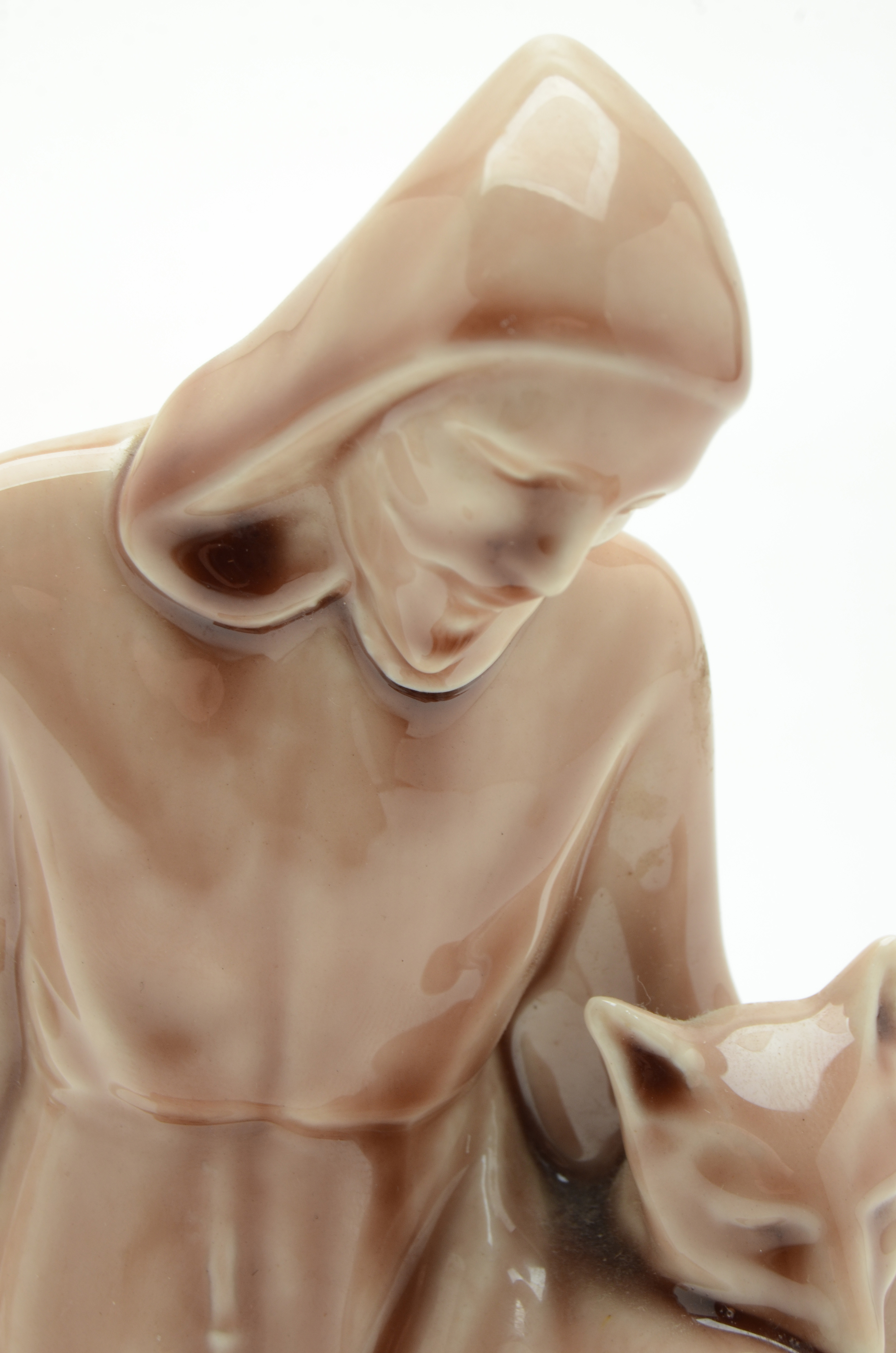 Rookwood Pottery St. Francis Bookends, 1959