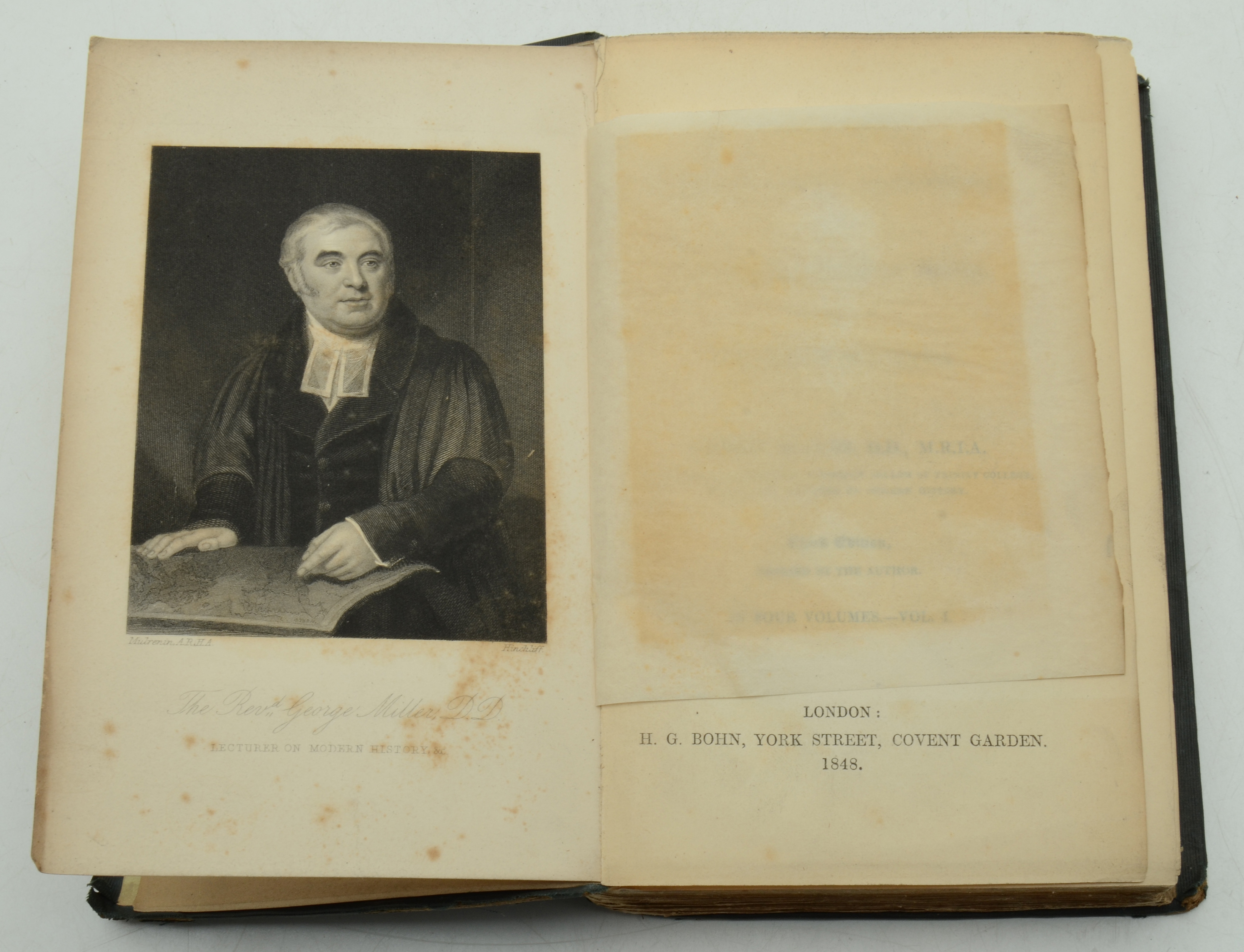 Three Volumes of George Miller's "History, Philosophically Illustrated", 1848