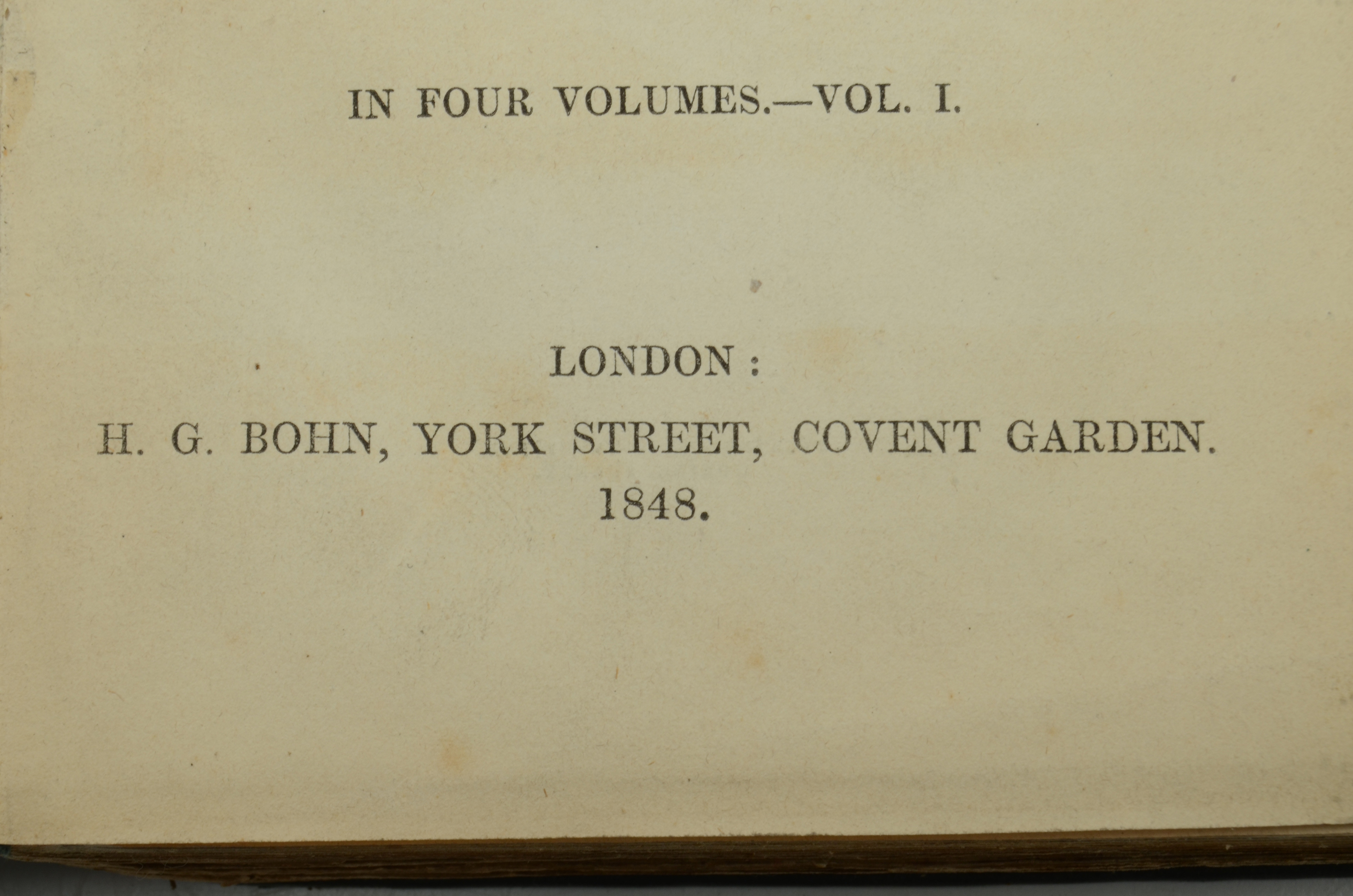 Three Volumes of George Miller's "History, Philosophically Illustrated", 1848