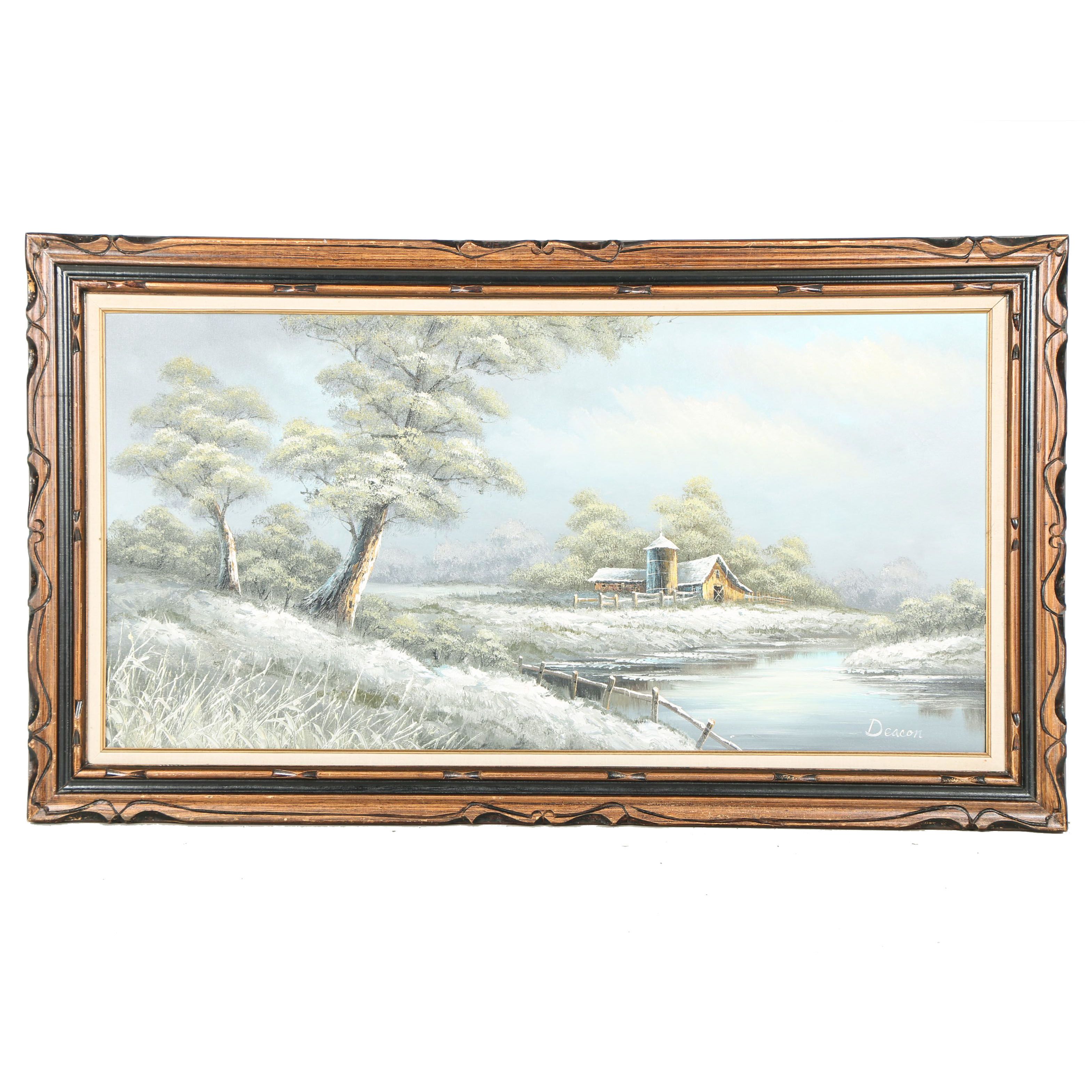 Deacon Oil Painting on Canvas Landscape