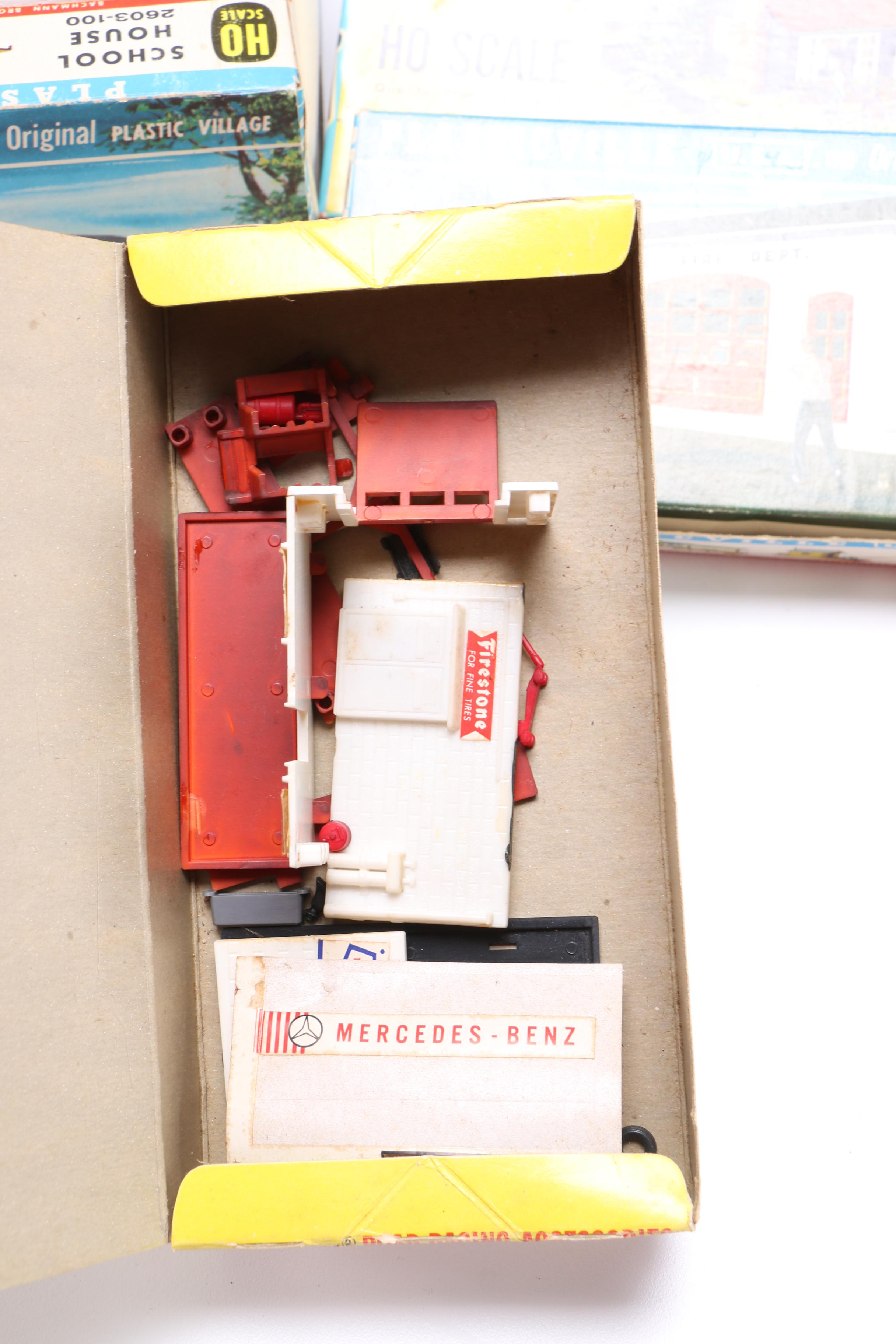 Ho Scale Village House And Train Collection