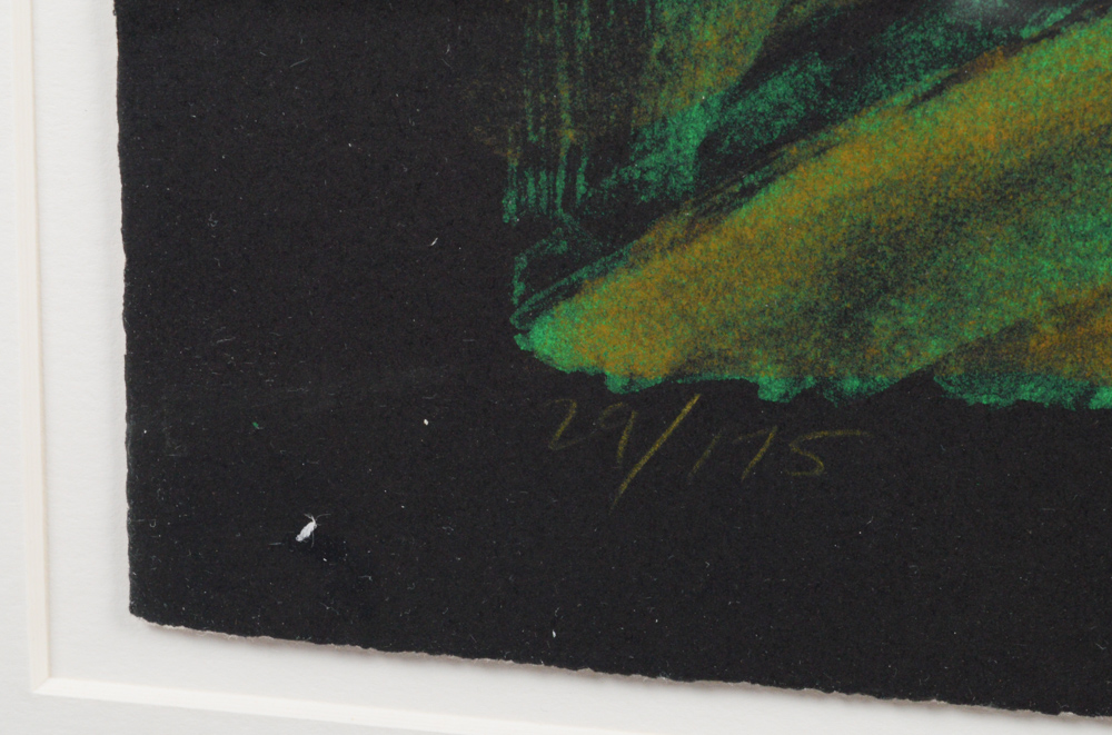 Linda Plotkin Limited Edition Color Lithograph "Green Morning"