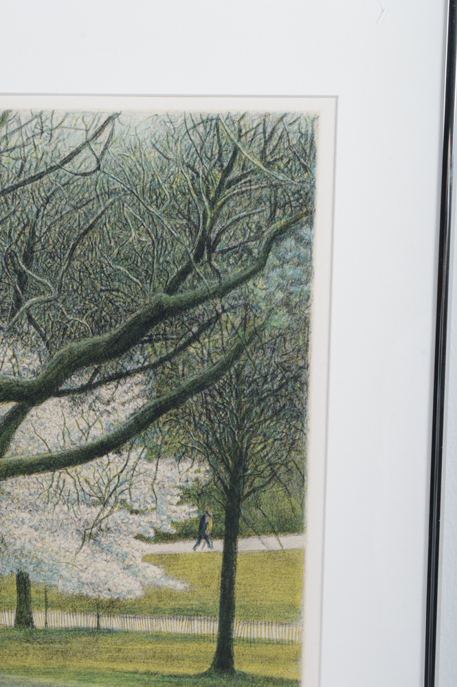 Harold Altman Limited Edition Lithograph "Early April, Central Park"