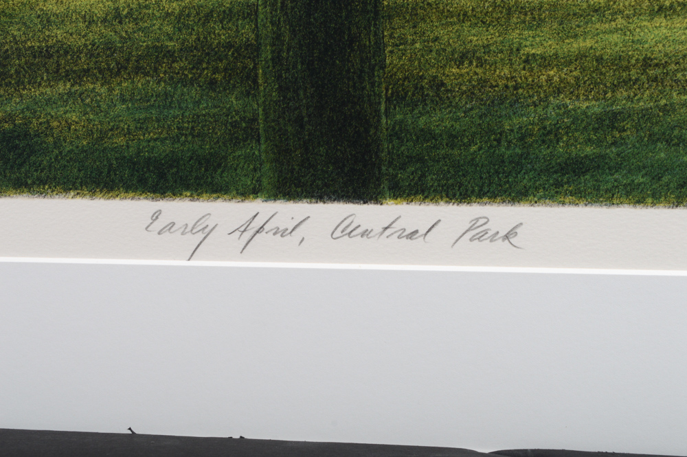 Harold Altman Limited Edition Lithograph "Early April, Central Park"