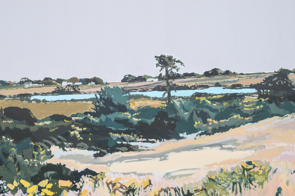 Robert Dash Large Landscape Painting "Clear Across Autumn"