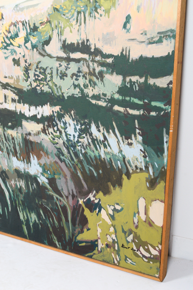 Robert Dash Large Landscape Painting "Clear Across Autumn"