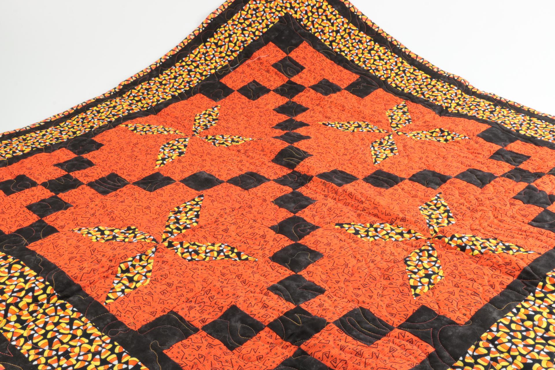 Large Group of Halloween Longaberger Baskets, Pottery, and Accessories