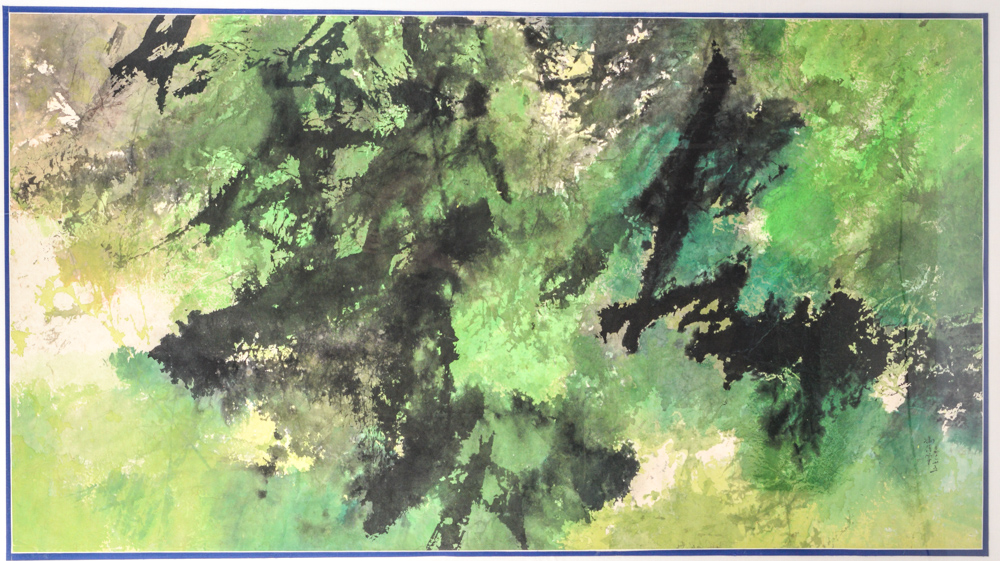 Fong Chung-Ray Original Abstract Ink and Acrylic Painting