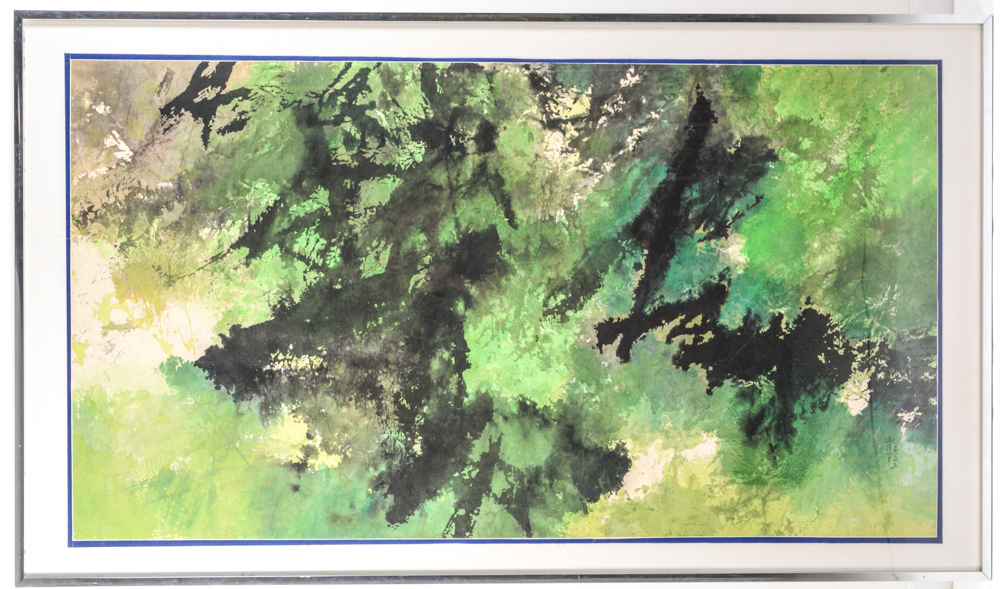 Fong Chung-Ray Original Abstract Ink and Acrylic Painting