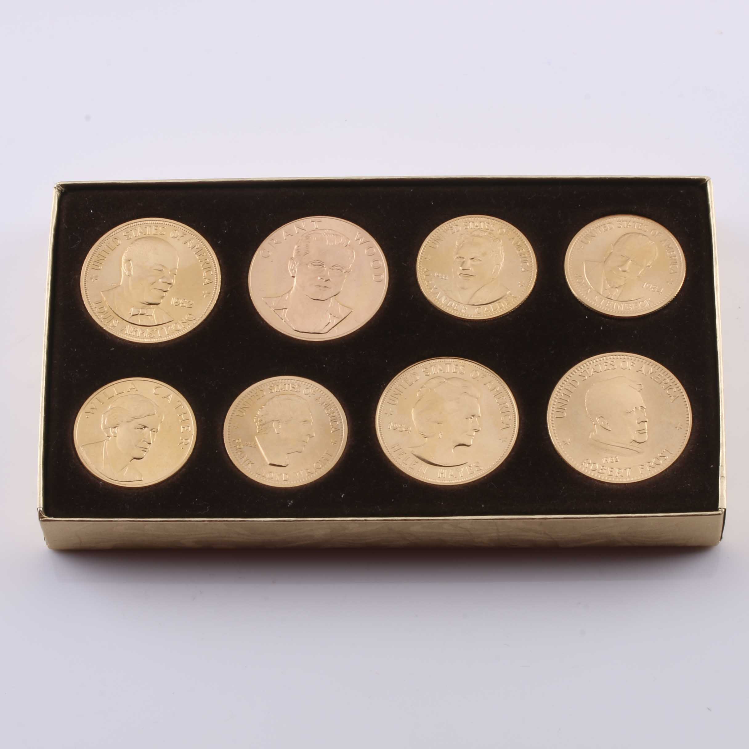"American Arts Commemorative Series" Gold Medallion Set