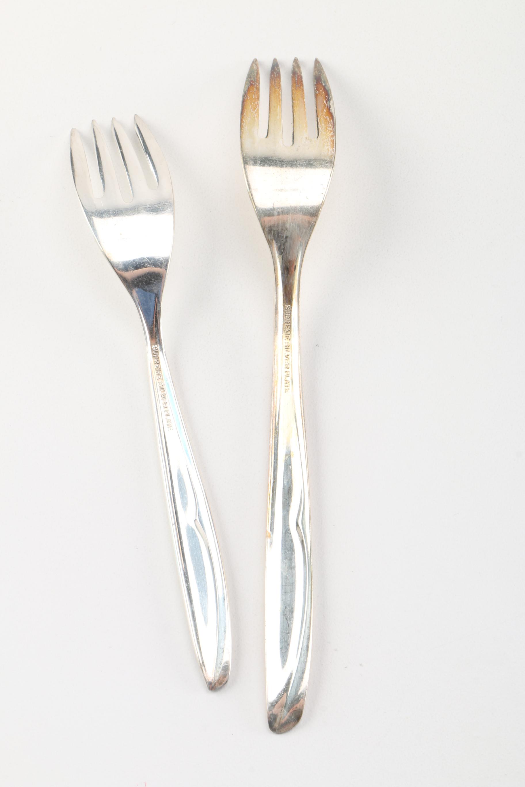 Supreme Silver Plate Flatware Service