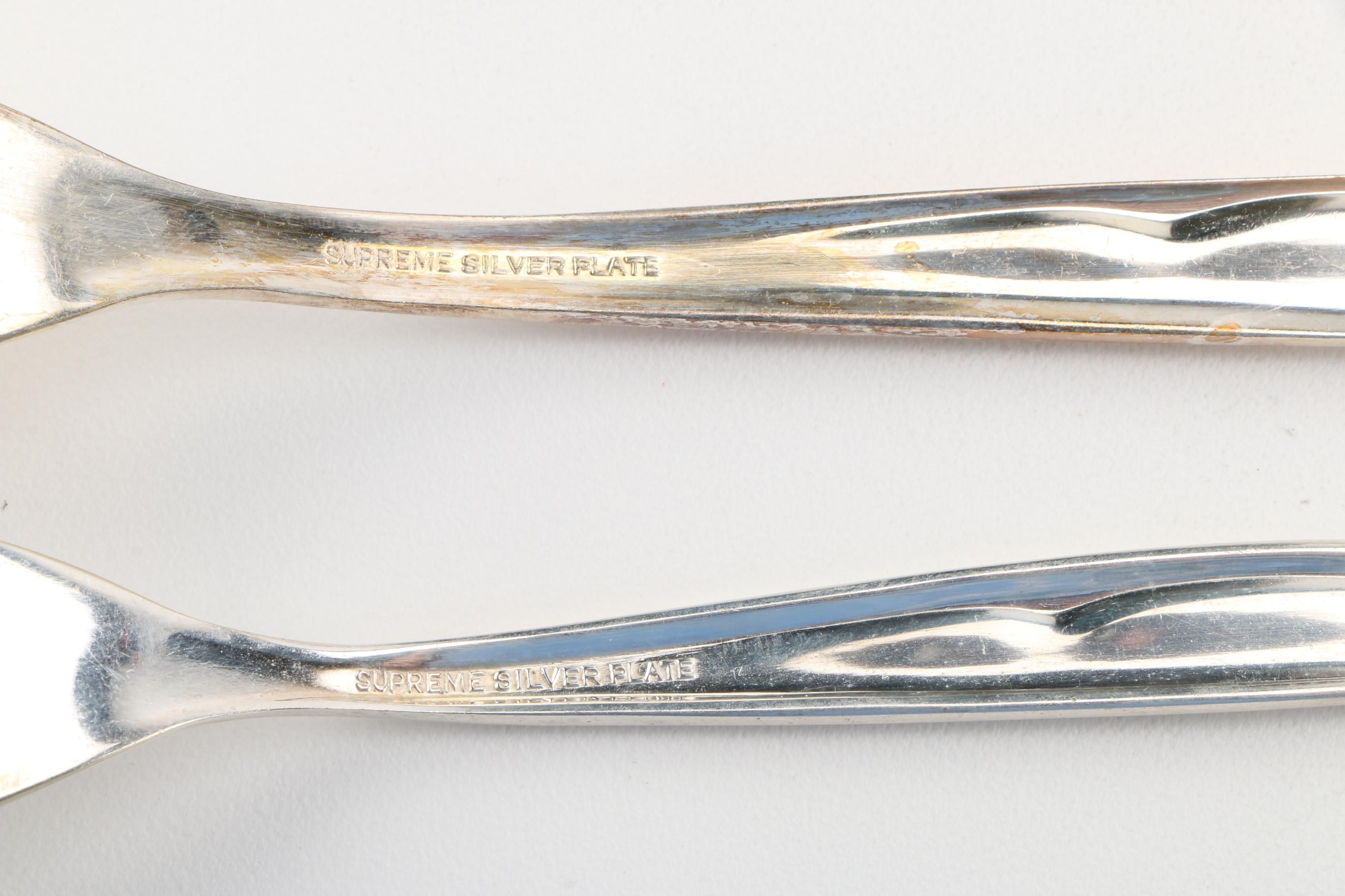 Supreme Silver Plate Flatware Service