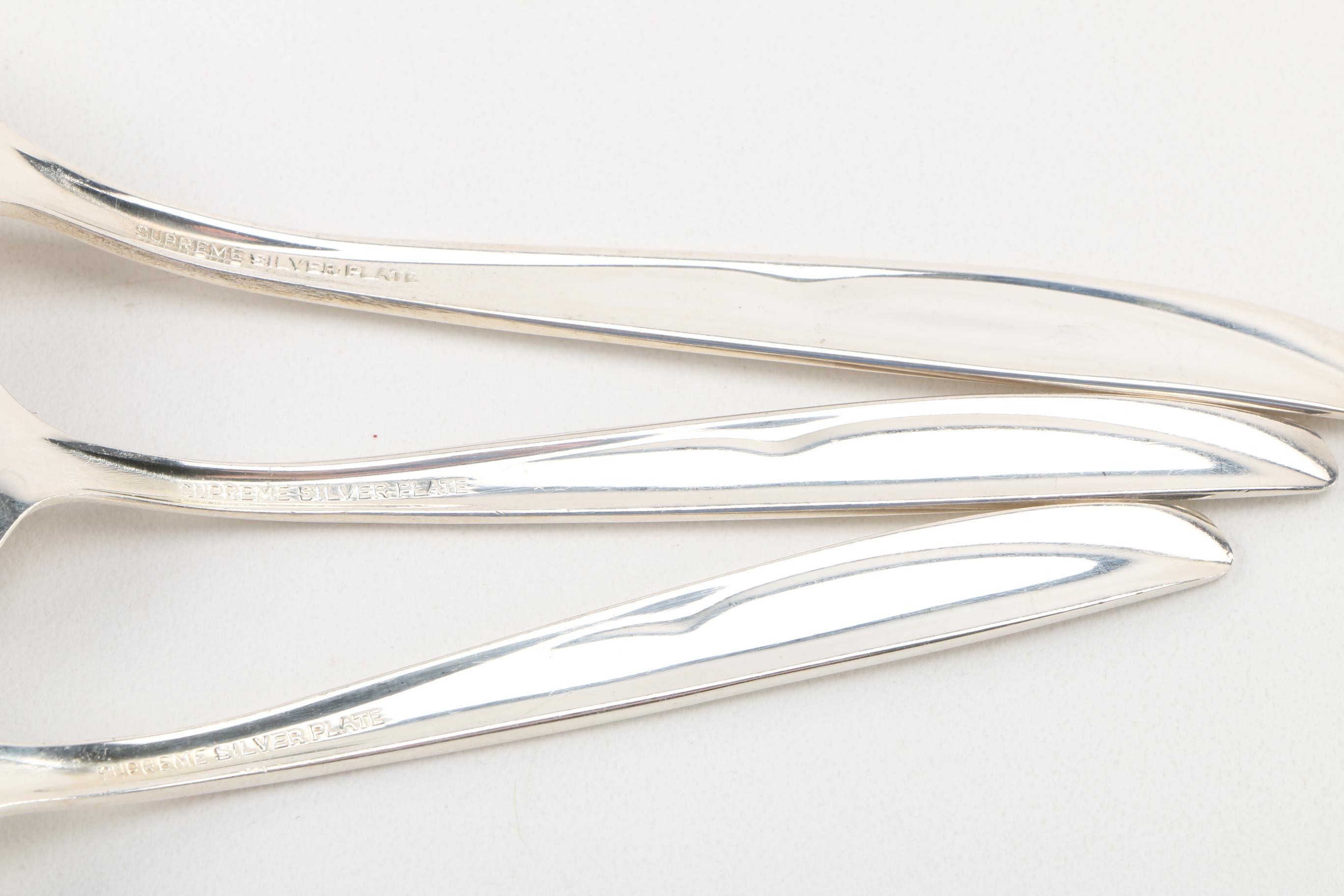 Supreme Silver Plate Flatware Service