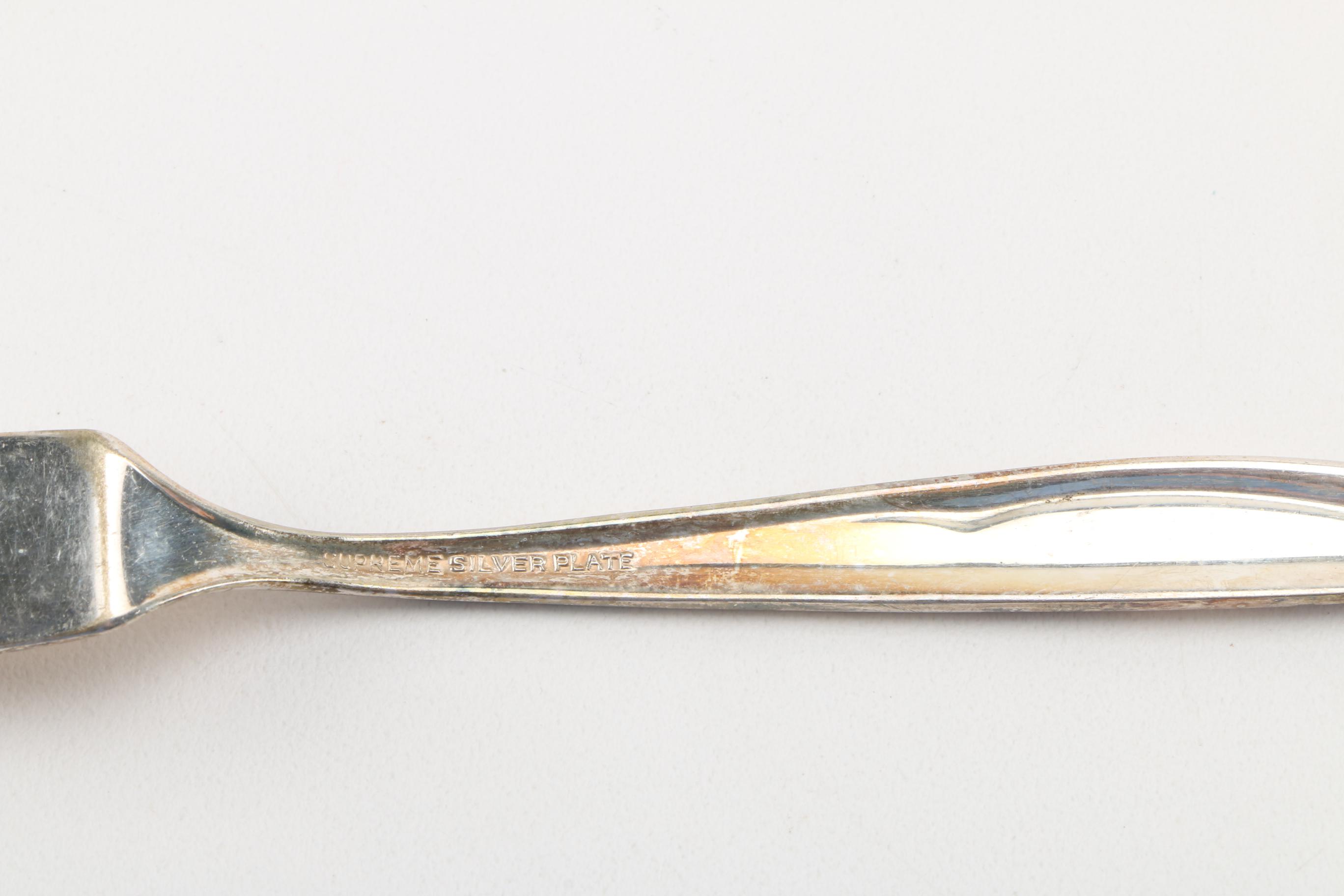 Supreme Silver Plate Flatware Service