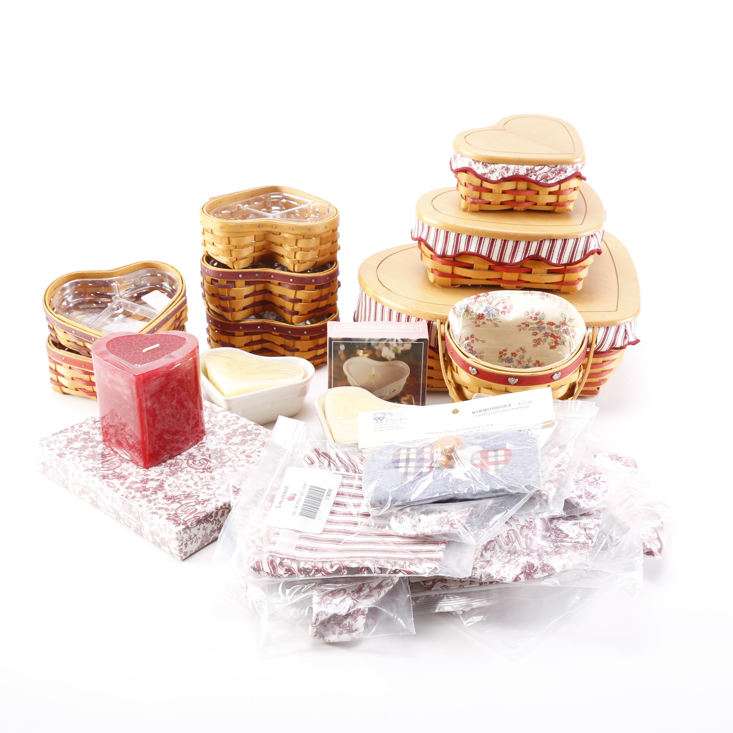 Heart Shaped Longaberger Baskets