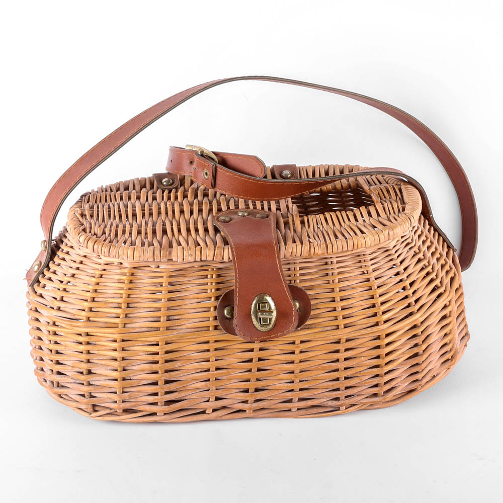 Vintage Woven Creel Basket