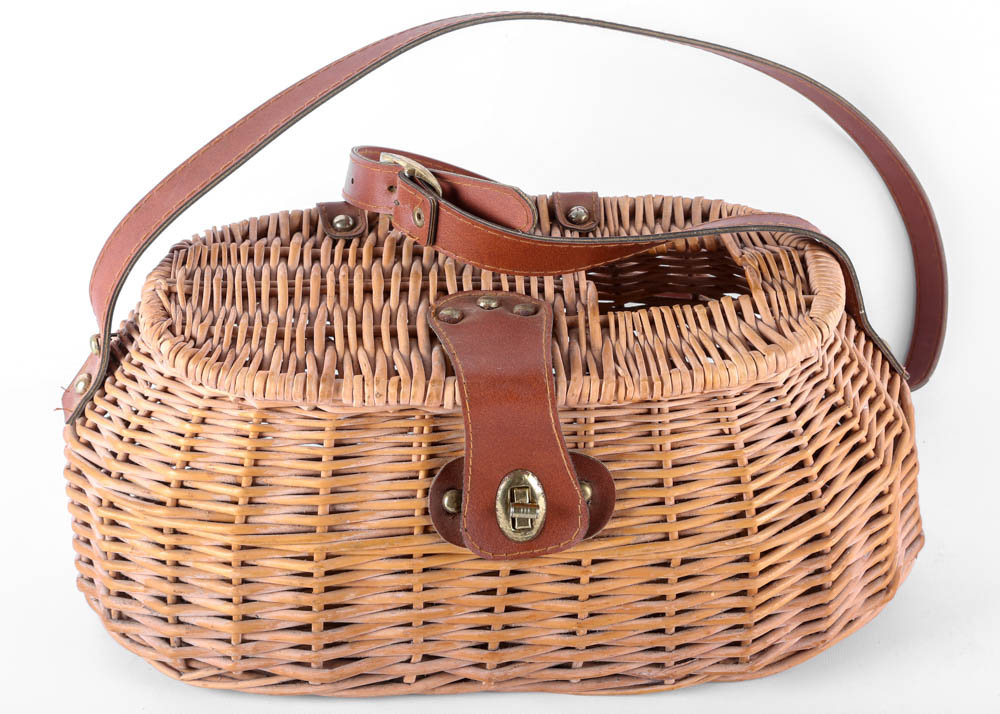 Vintage Woven Creel Basket