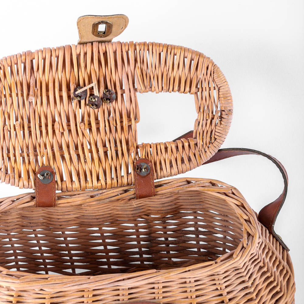 Vintage Woven Creel Basket