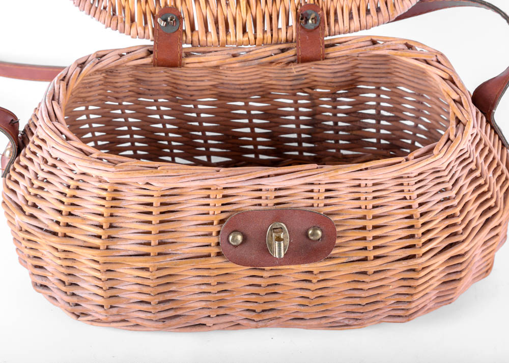 Vintage Woven Creel Basket