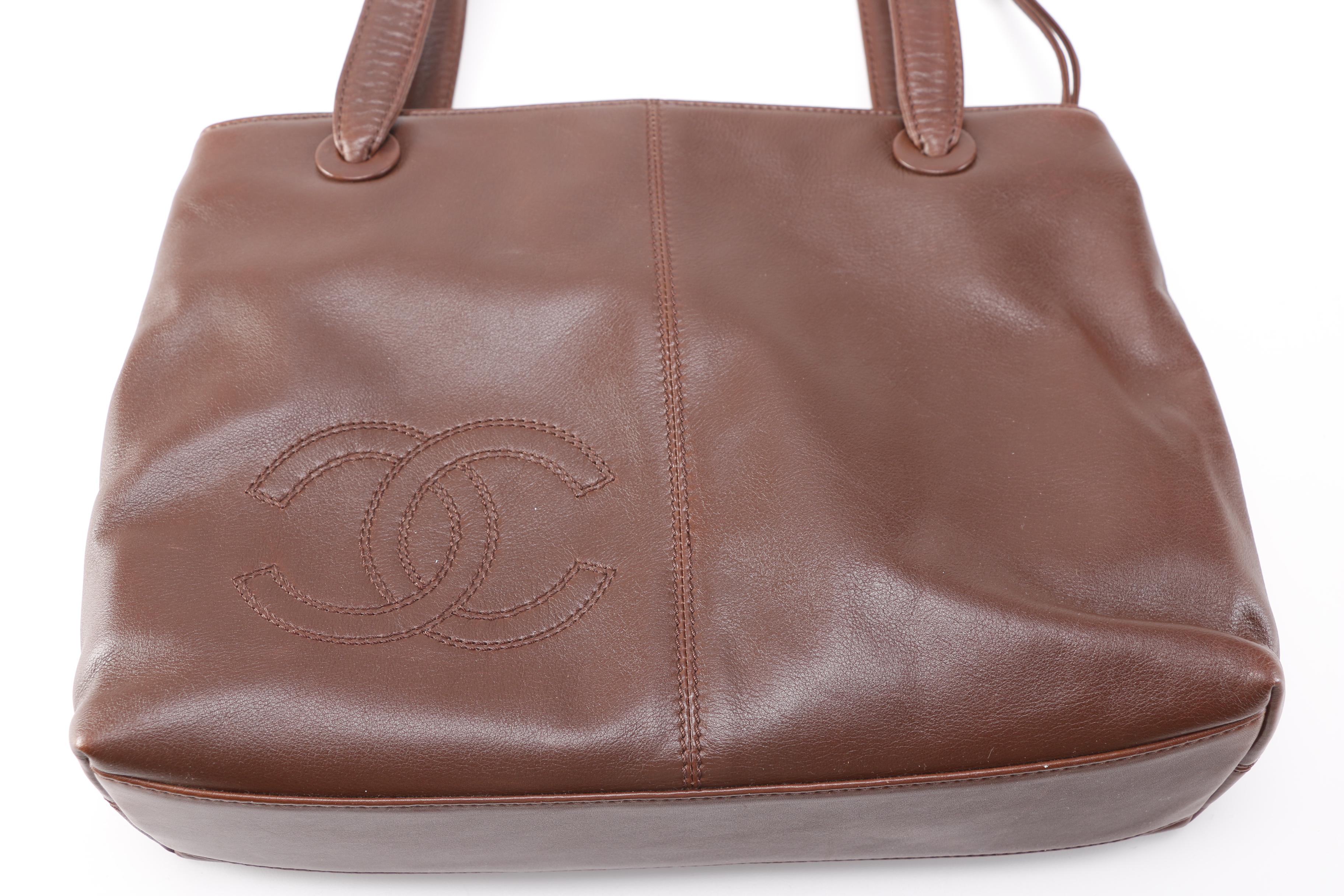 Chanel Brown Leather Tote