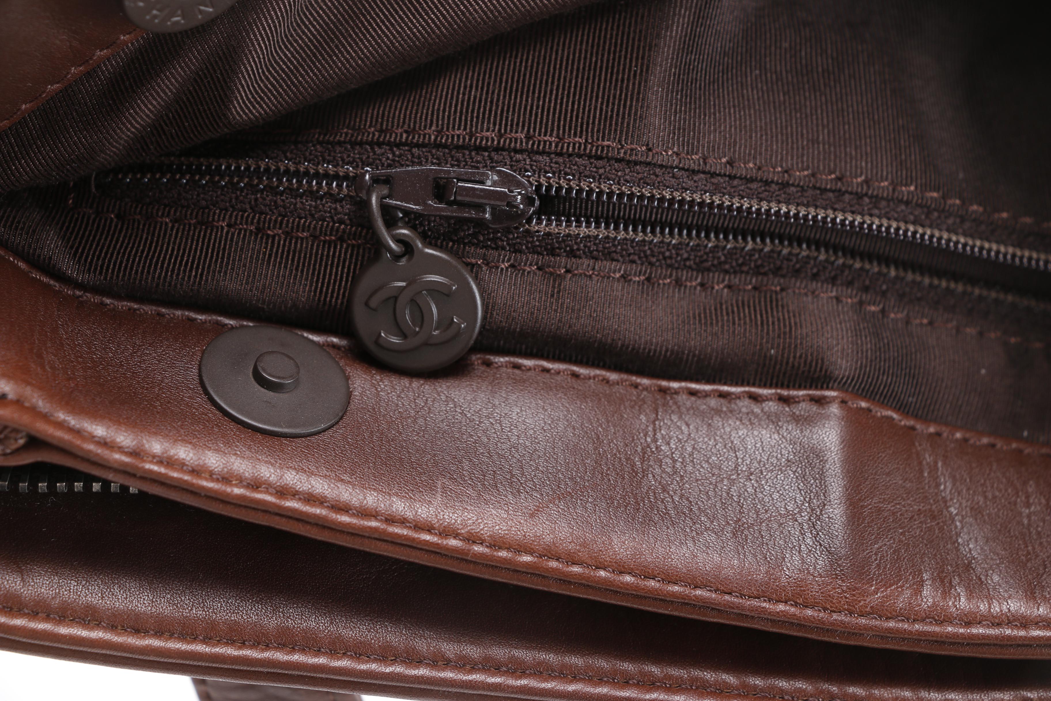 Chanel Brown Leather Tote