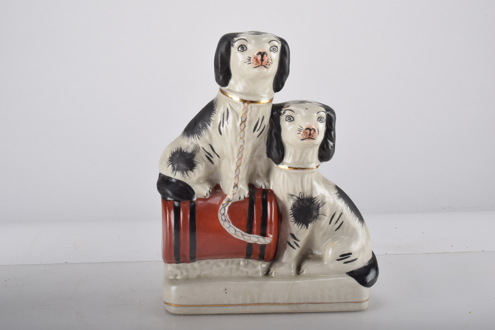 Staffordshire Style Porcelain Dog Figurines