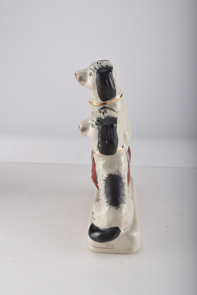 Staffordshire Style Porcelain Dog Figurines