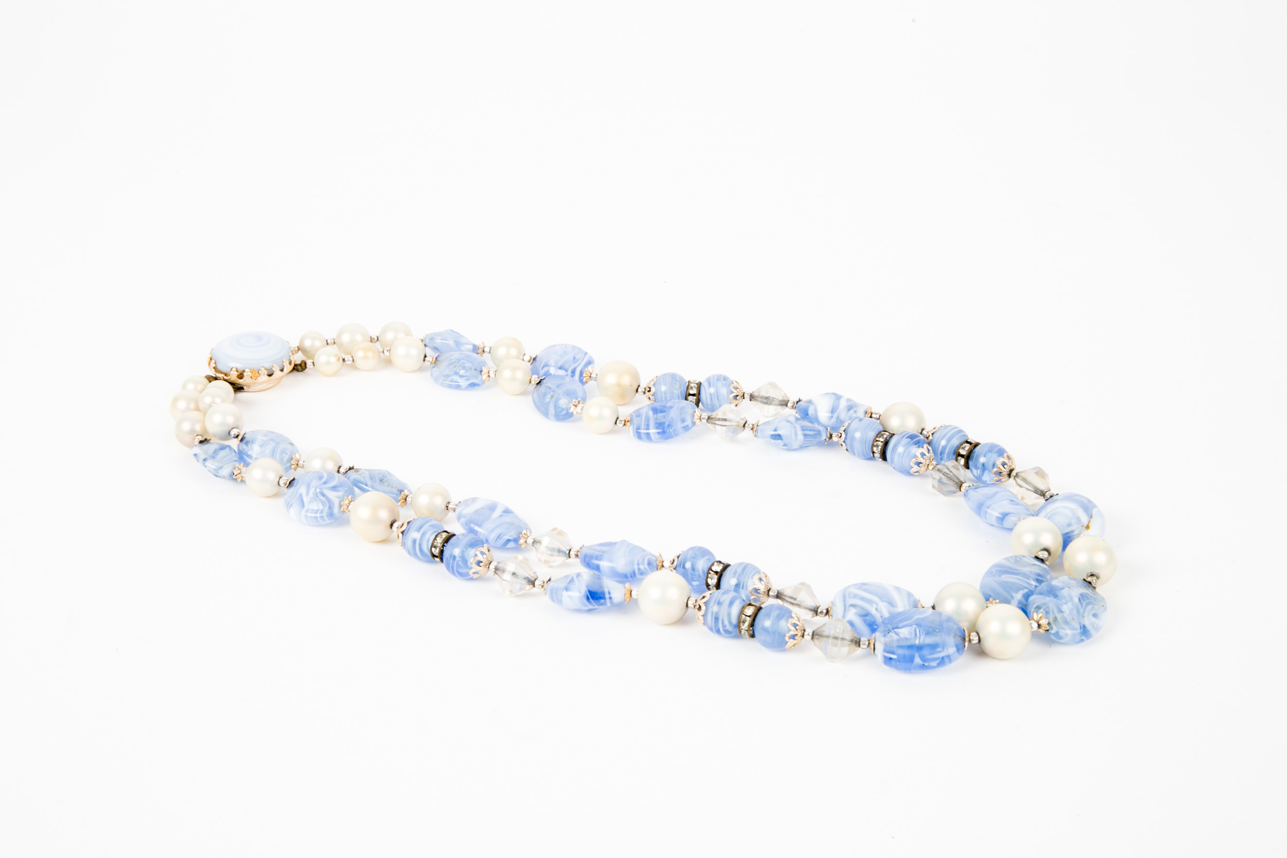 Collection of Vintage Costume Jewelry in Blue