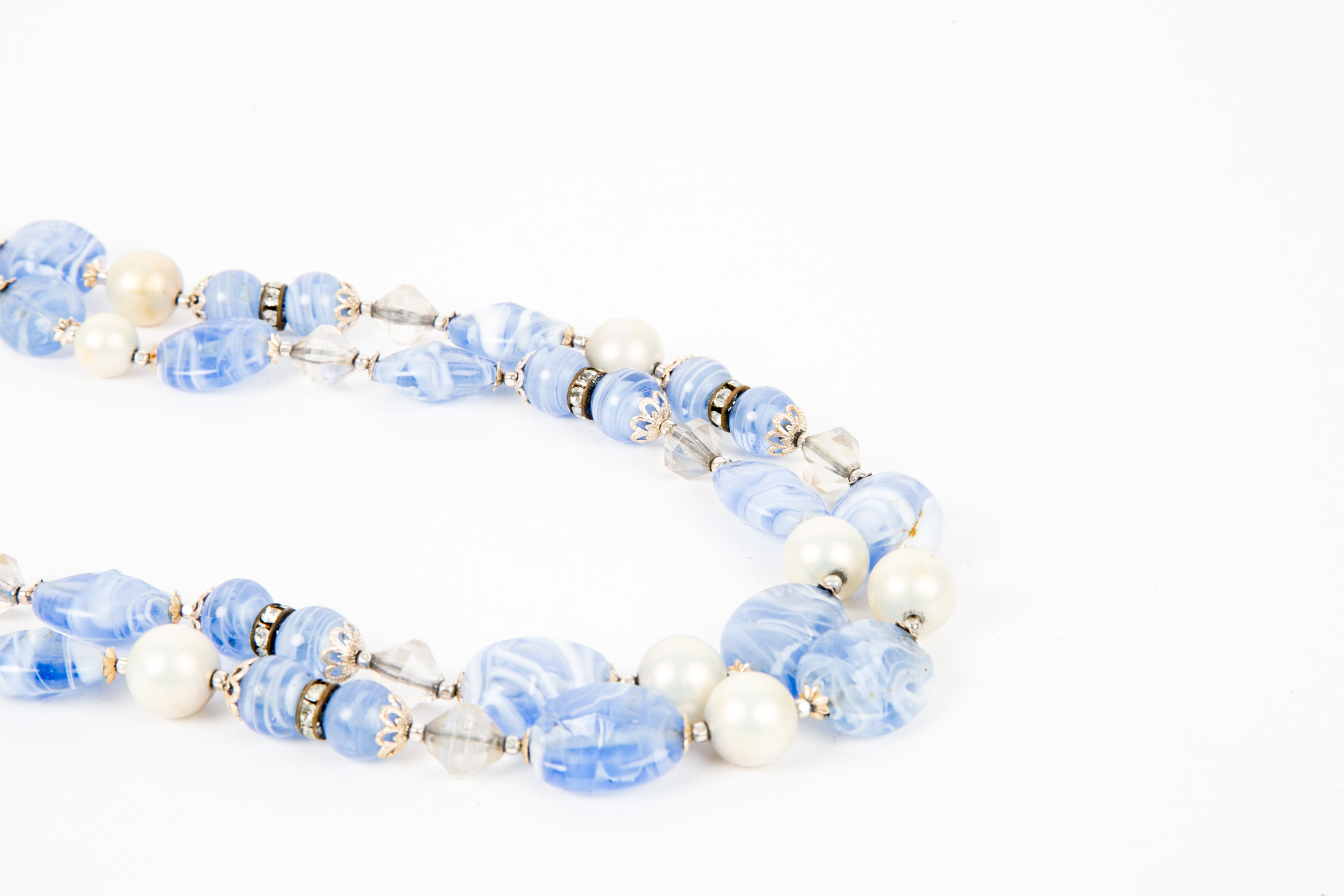 Collection of Vintage Costume Jewelry in Blue