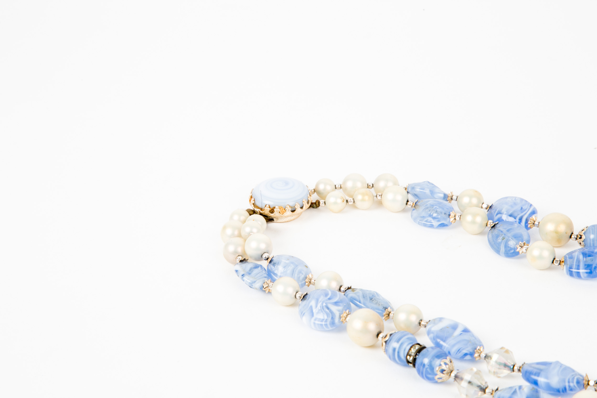 Collection of Vintage Costume Jewelry in Blue