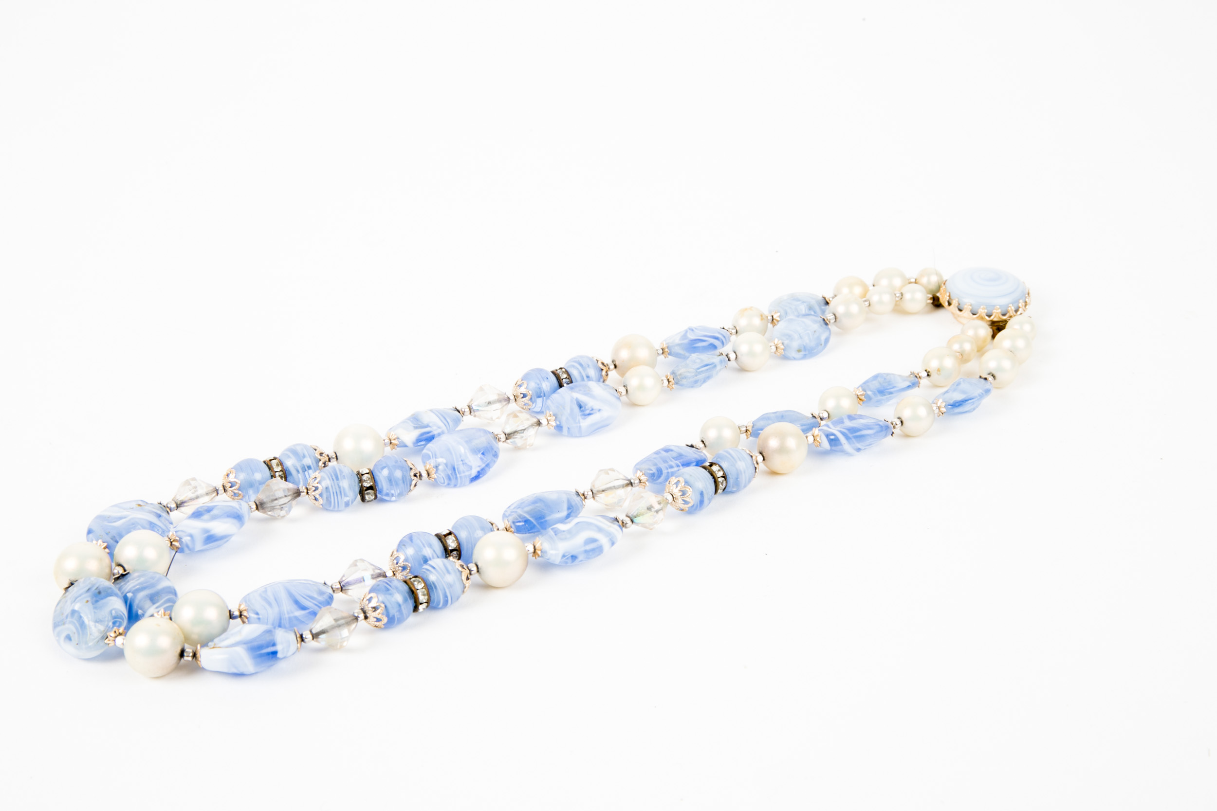 Collection of Vintage Costume Jewelry in Blue