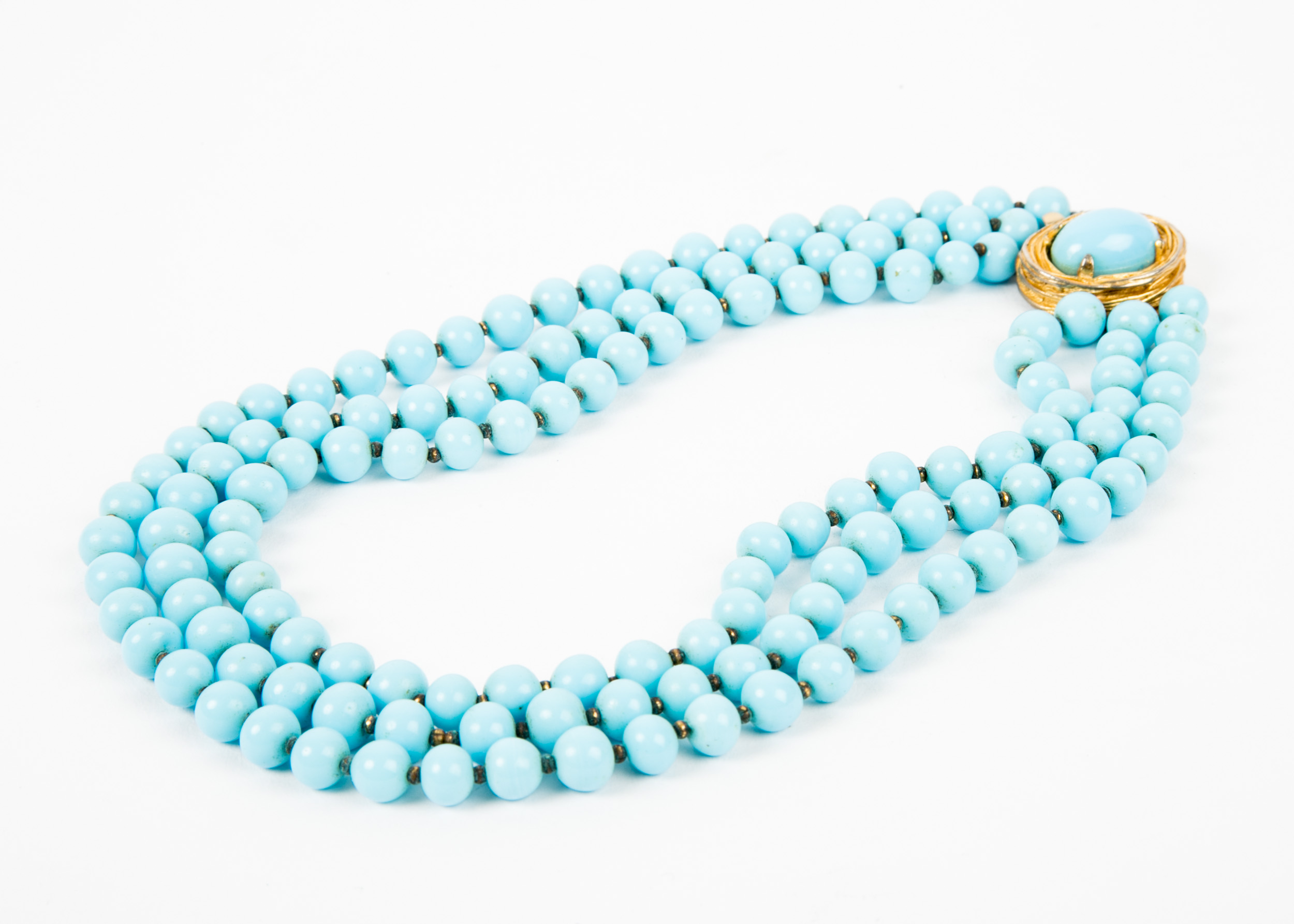 Collection of Vintage Costume Jewelry in Blue