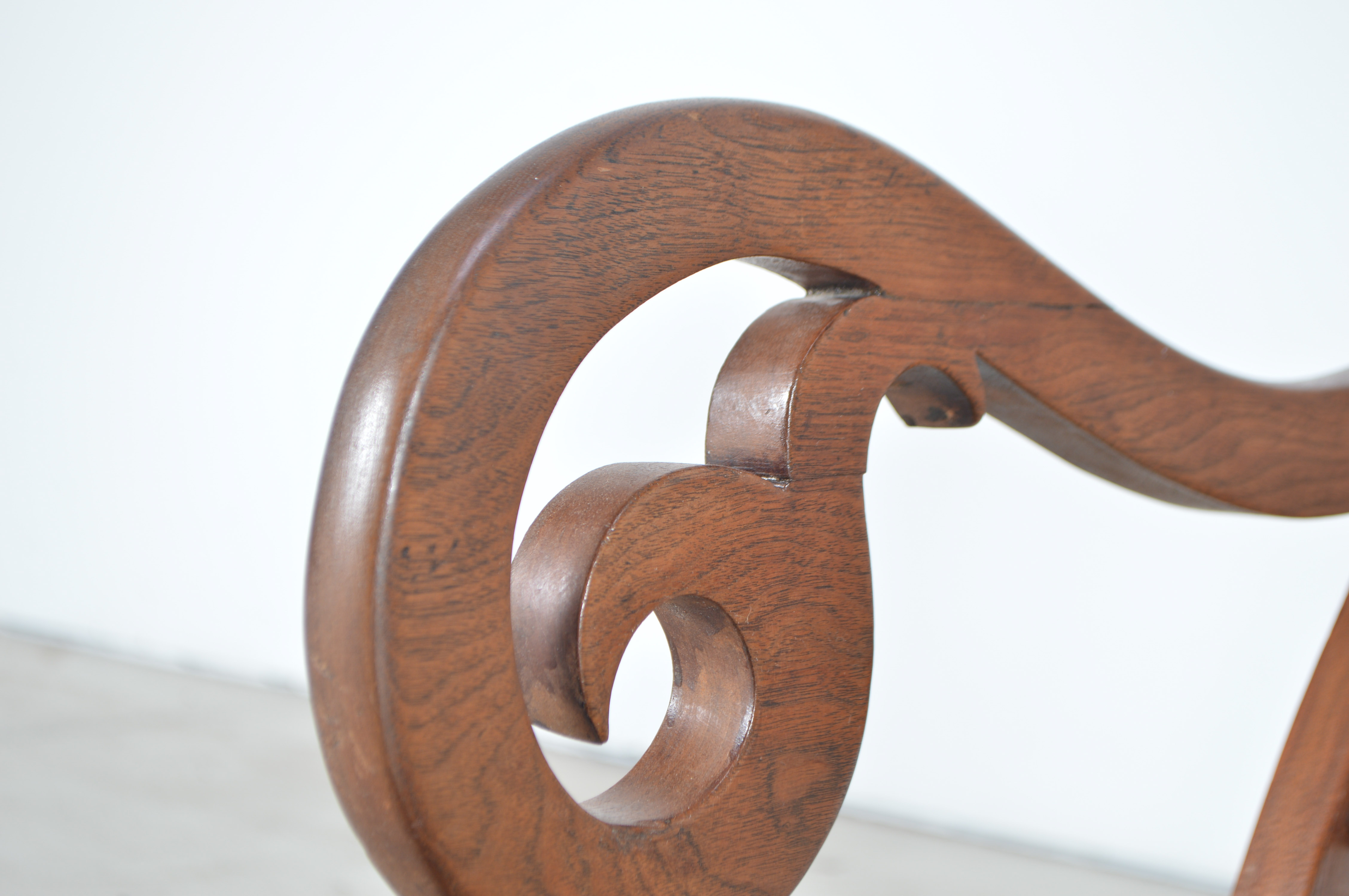 Antique Rocking Chair with Cane Seat and Back