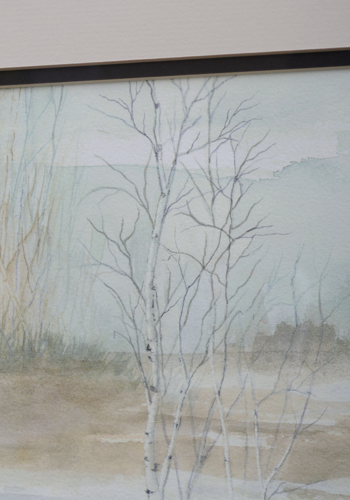 Janice Lippincott Signed Limited Edition Giclee Titled "Birch Trees (Misty Morning)"