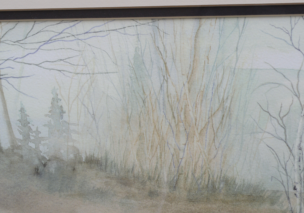 Janice Lippincott Signed Limited Edition Giclee Titled "Birch Trees (Misty Morning)"