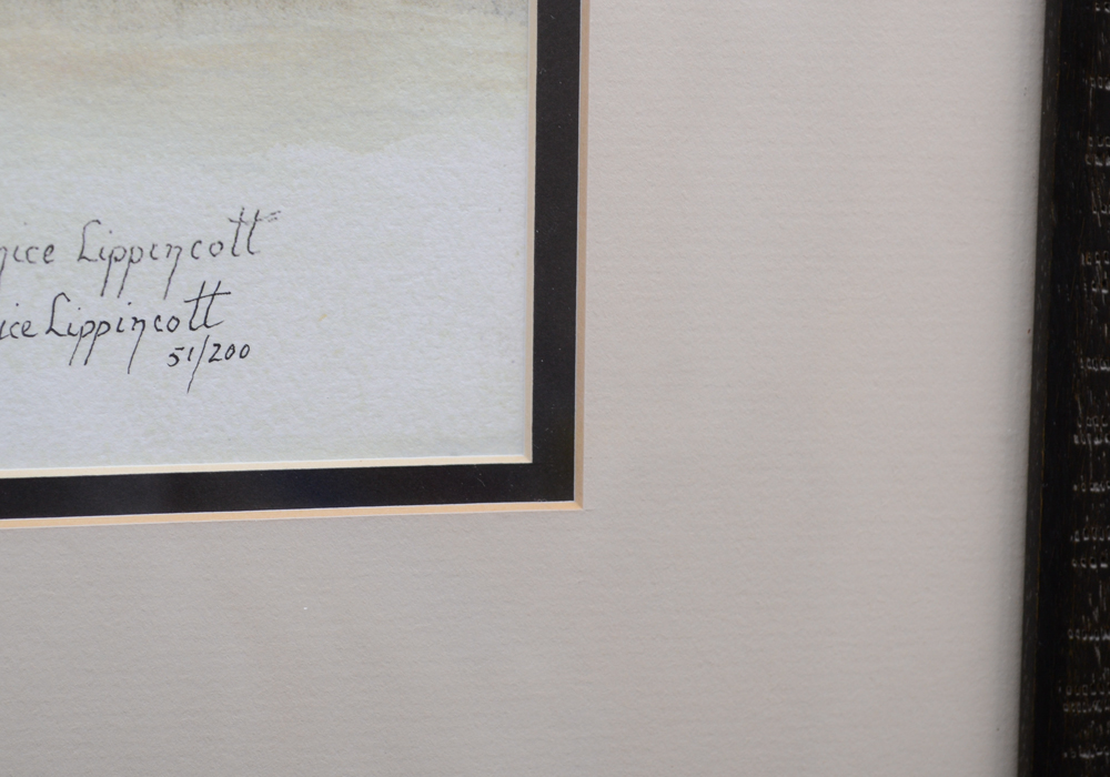 Janice Lippincott Signed Limited Edition Giclee Titled "Birch Trees (Misty Morning)"