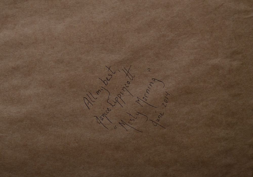 Janice Lippincott Signed Limited Edition Giclee Titled "Birch Trees (Misty Morning)"